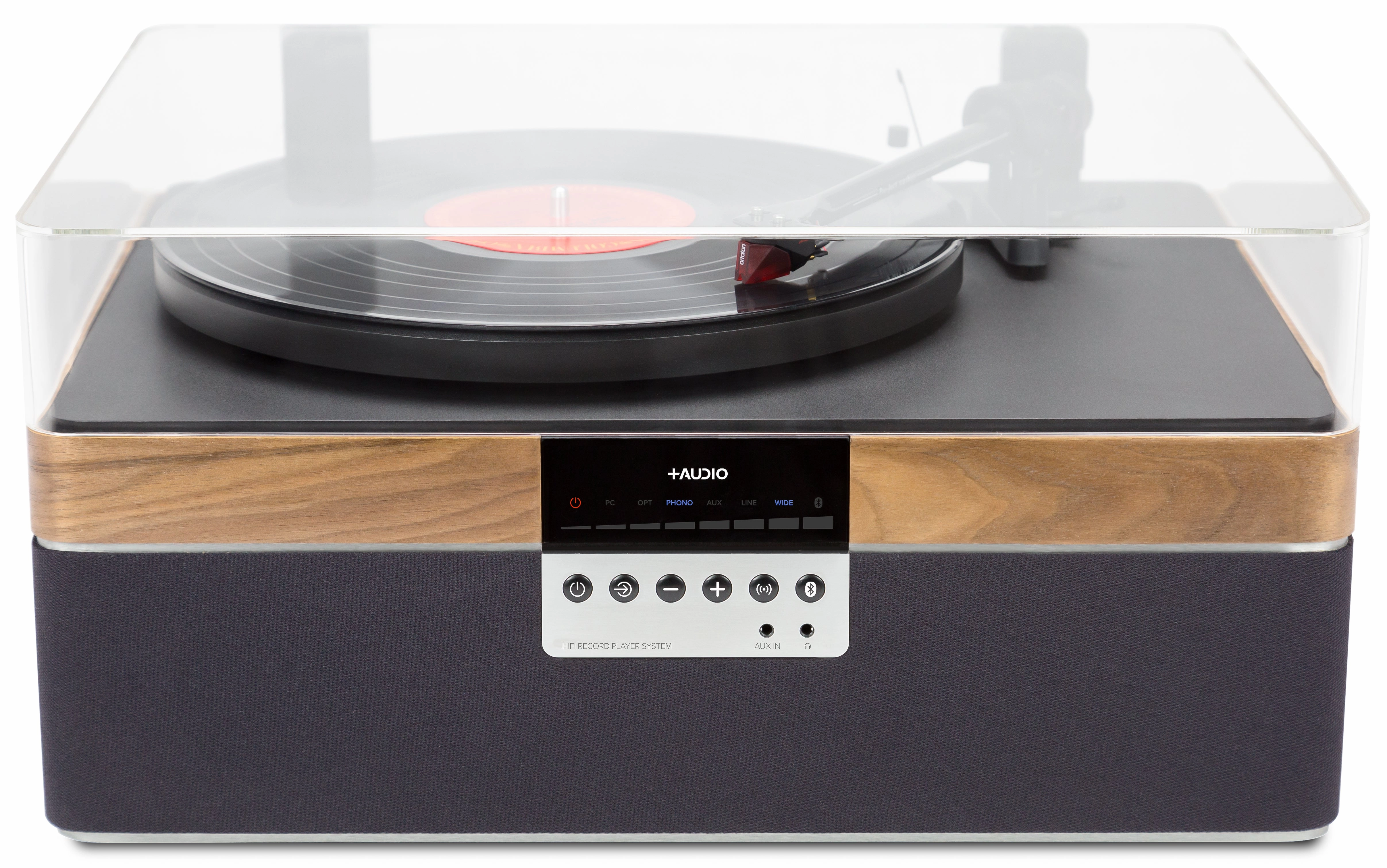 Plus Audio: The  Record Player Turntable   Integrated Audio System w/ Bluetooth - Carbon / 2M Red Upgrade hi-fi DAC amp combo,hi-fi speaker impedance matcher,hi-fi RCA switch
