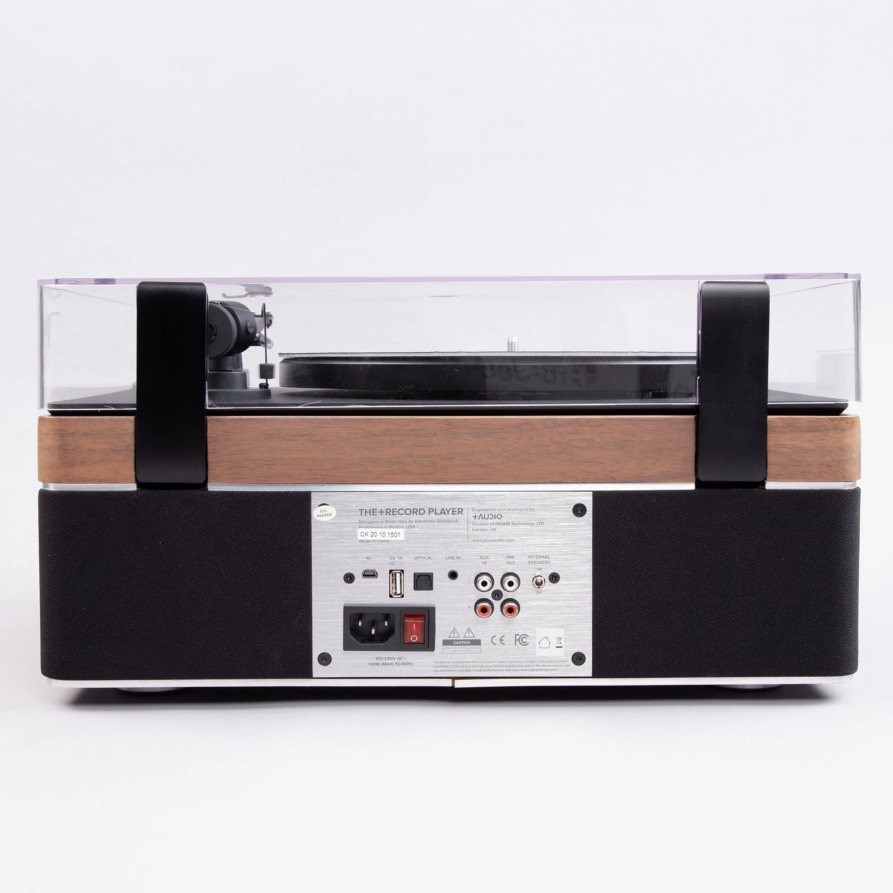 Plus Audio: The  Record Player Turntable   Integrated Audio System w/Bluetooth