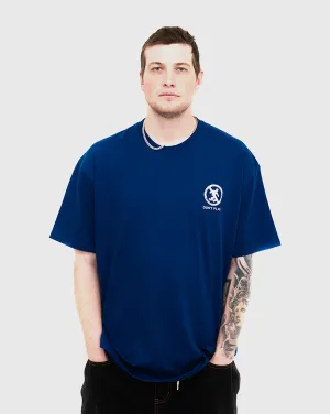 Polar DonT Play Shirt - Blue Signature Style Comfortable Elastic Loop Edge Ribbing