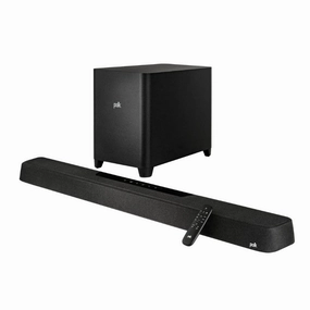 Polk MagniFi MAX AX Flagship 5.1.2 Dolby Atmos and DTS:X Soundbar with 10" Wireless Subwoofer (Each) hi-fi analog preamp,hi-fi dynamic range audio,hi-fi stereo for TV