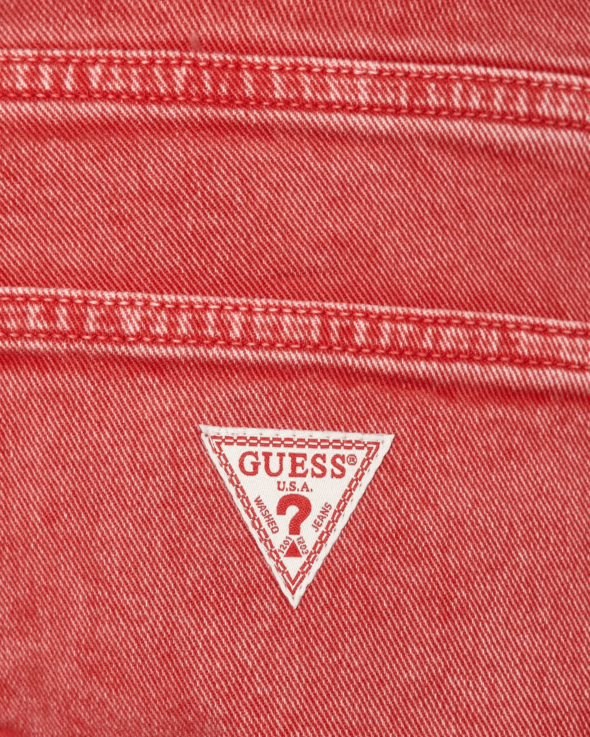 Comfortable Underarm Straight Denim Pants Orange