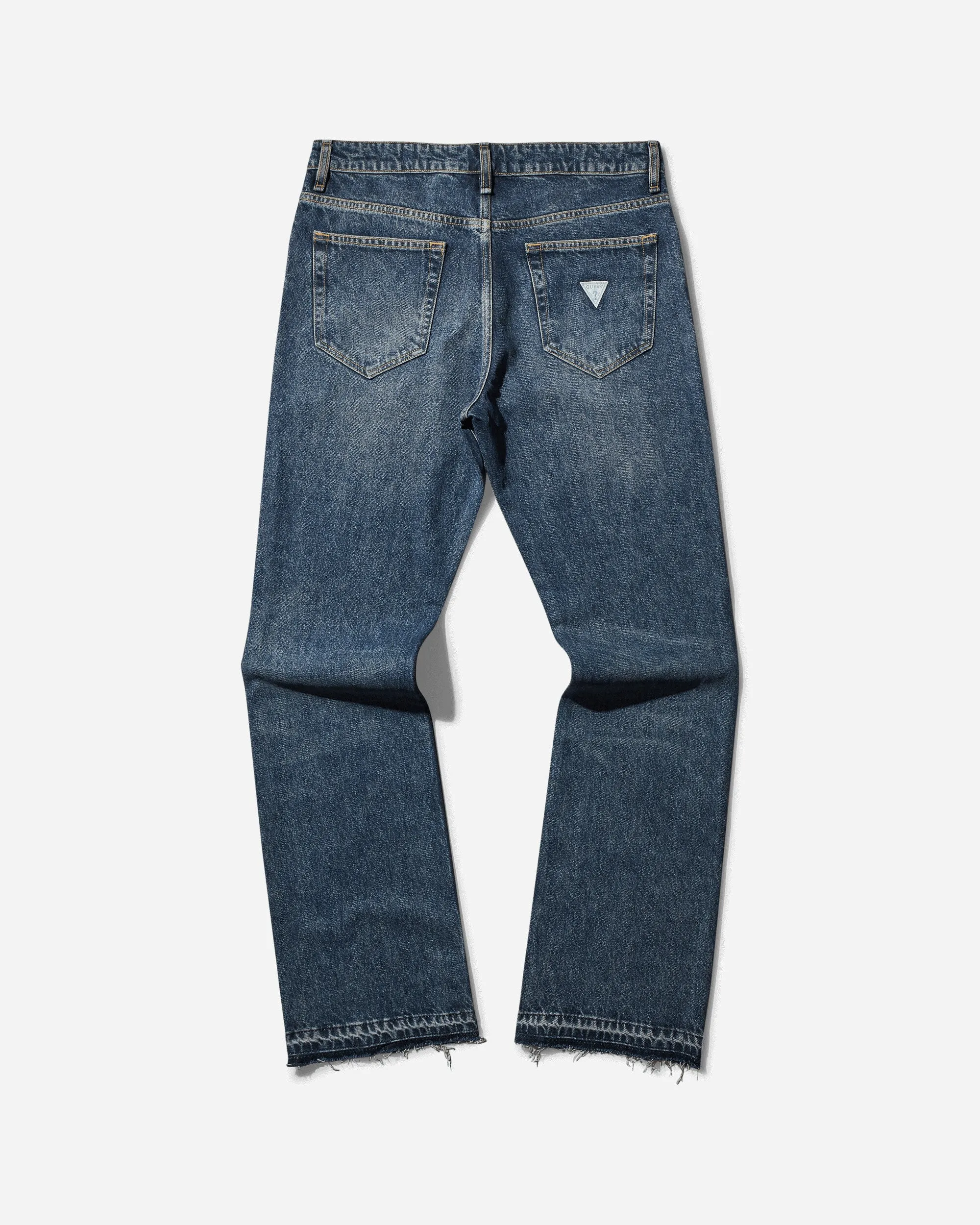 Vacuum Forming Cardigan Vest Men'S Washed Denim Pants Coated Used Indigo