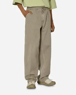 Comfortable Buttons Light and Warm Carpenter Pants Light Iron Ore