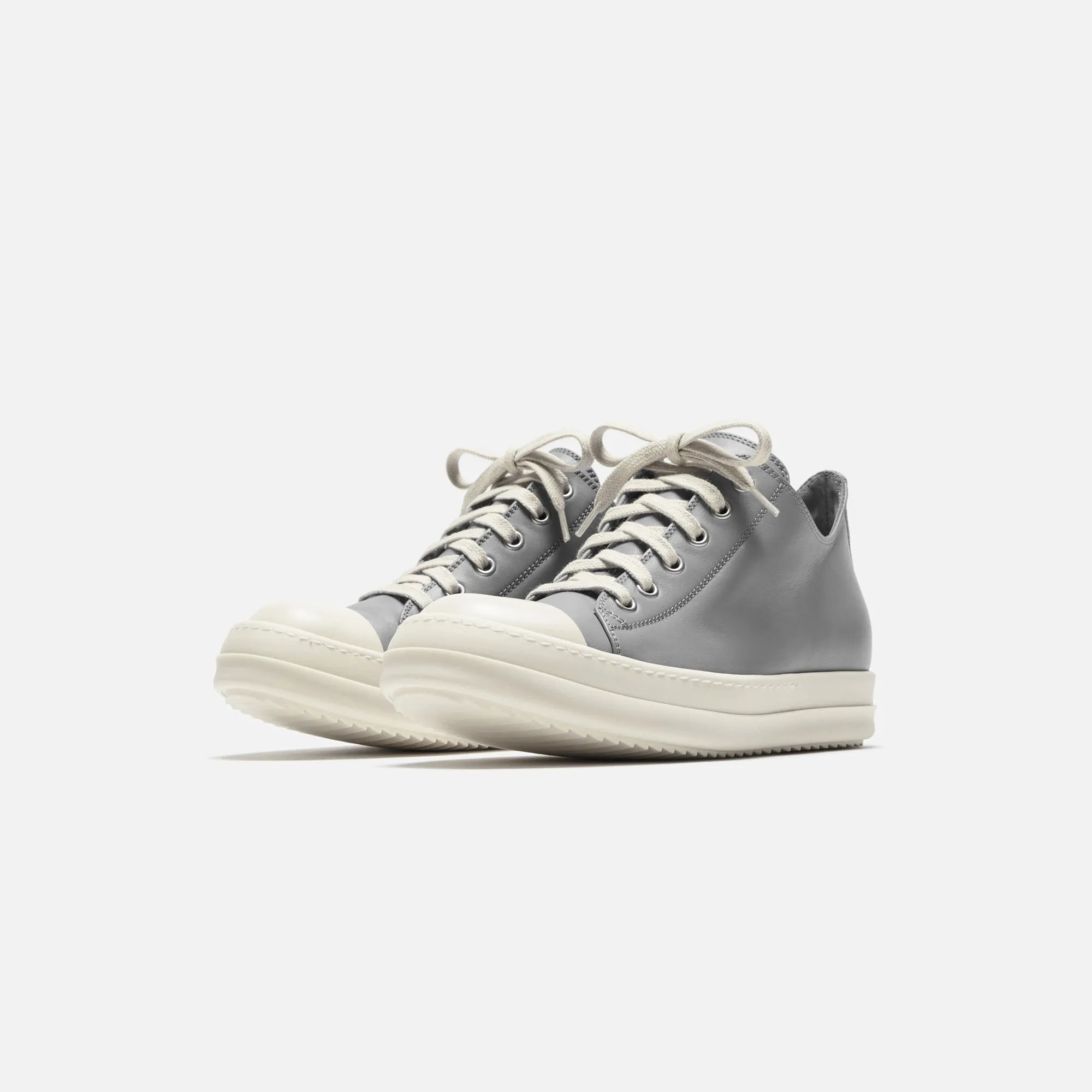 Rick Owens Low Sneaks - Scarpe In Pelle / Dust / Milk / Milk Empower Your Journey