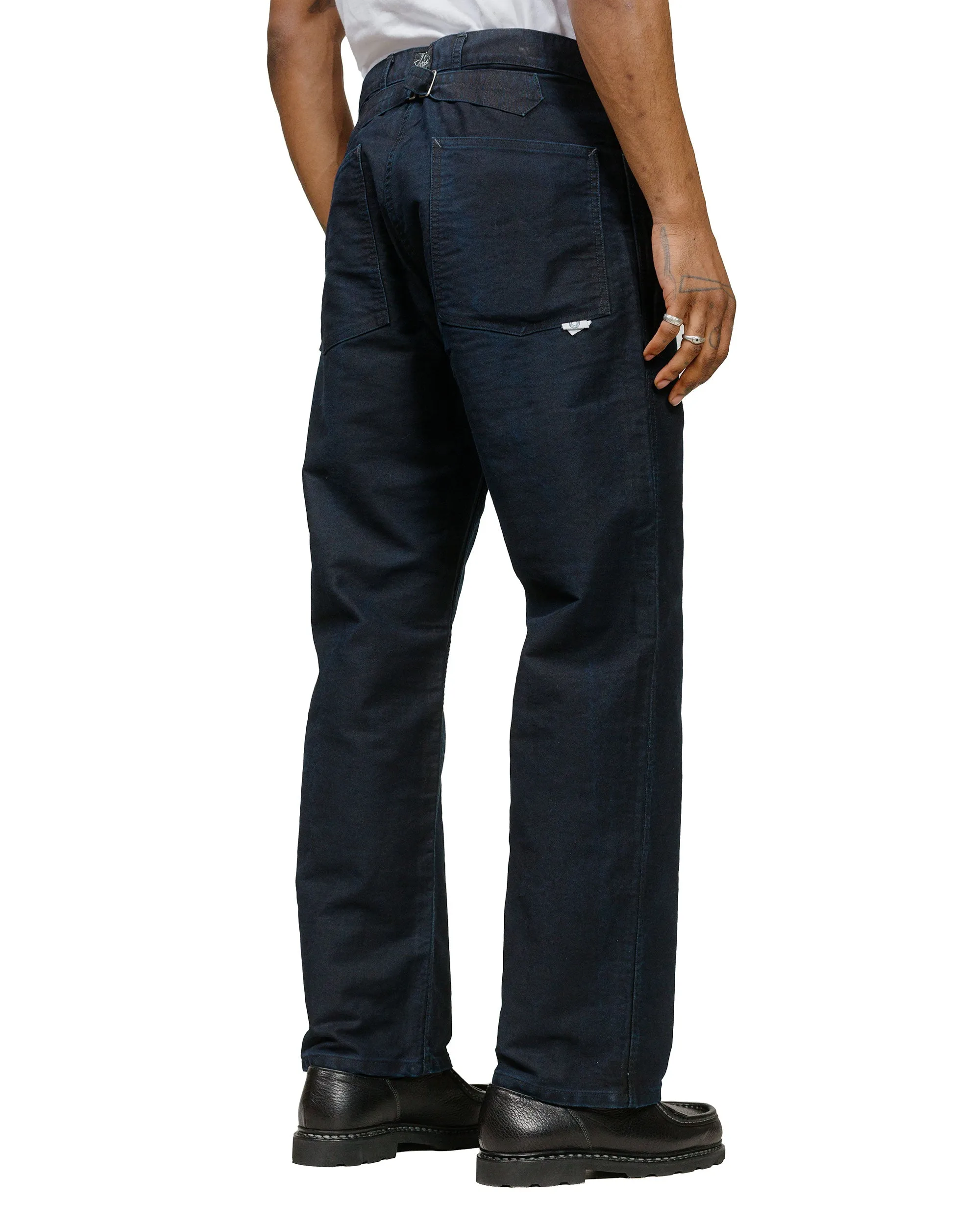 Post O'Alls Army Pants Moleskin Black Indigo Mackintosh