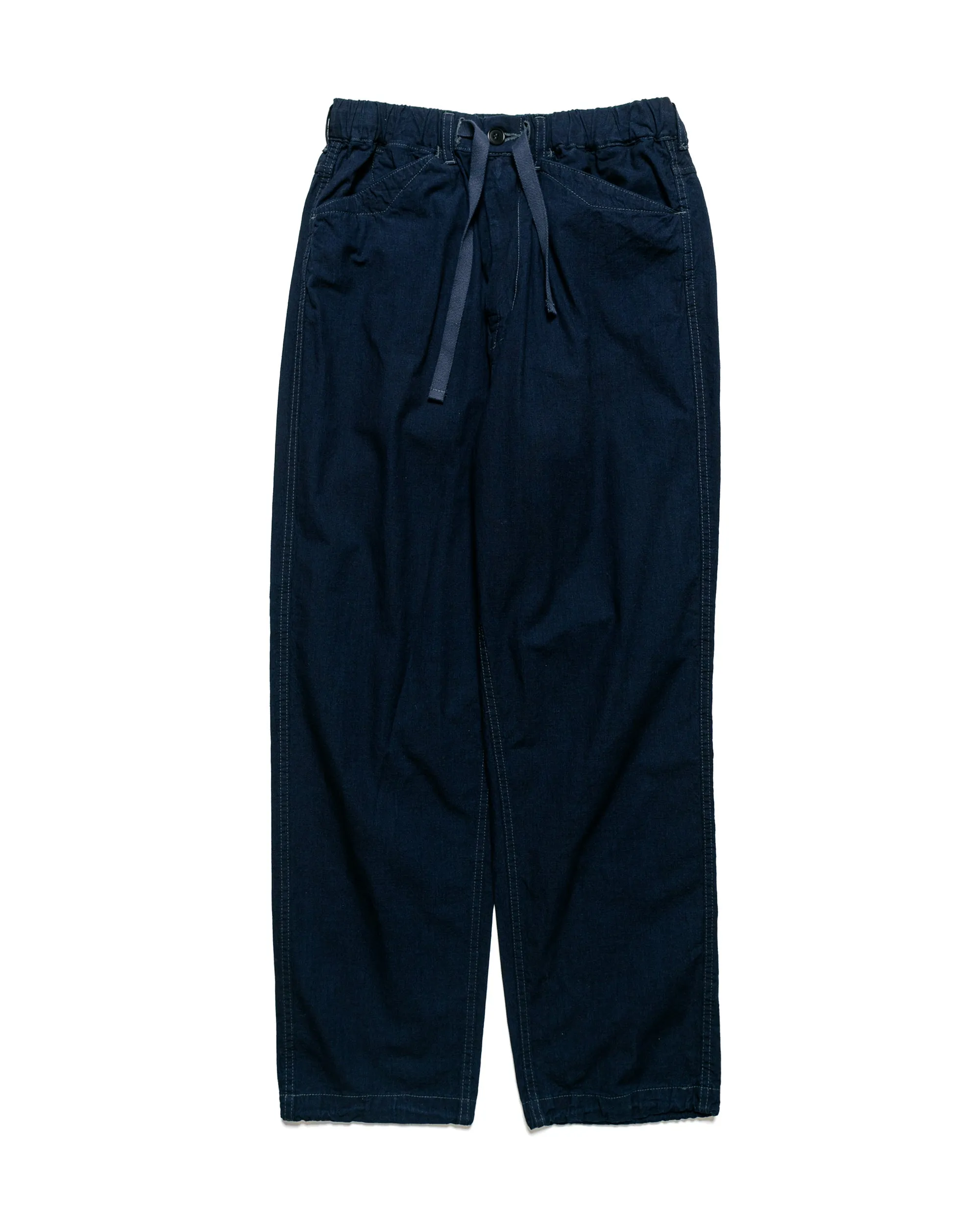 Post O'Alls E-Z Travail Pants Vintage Sheeting Indigo Comfortable Fit"