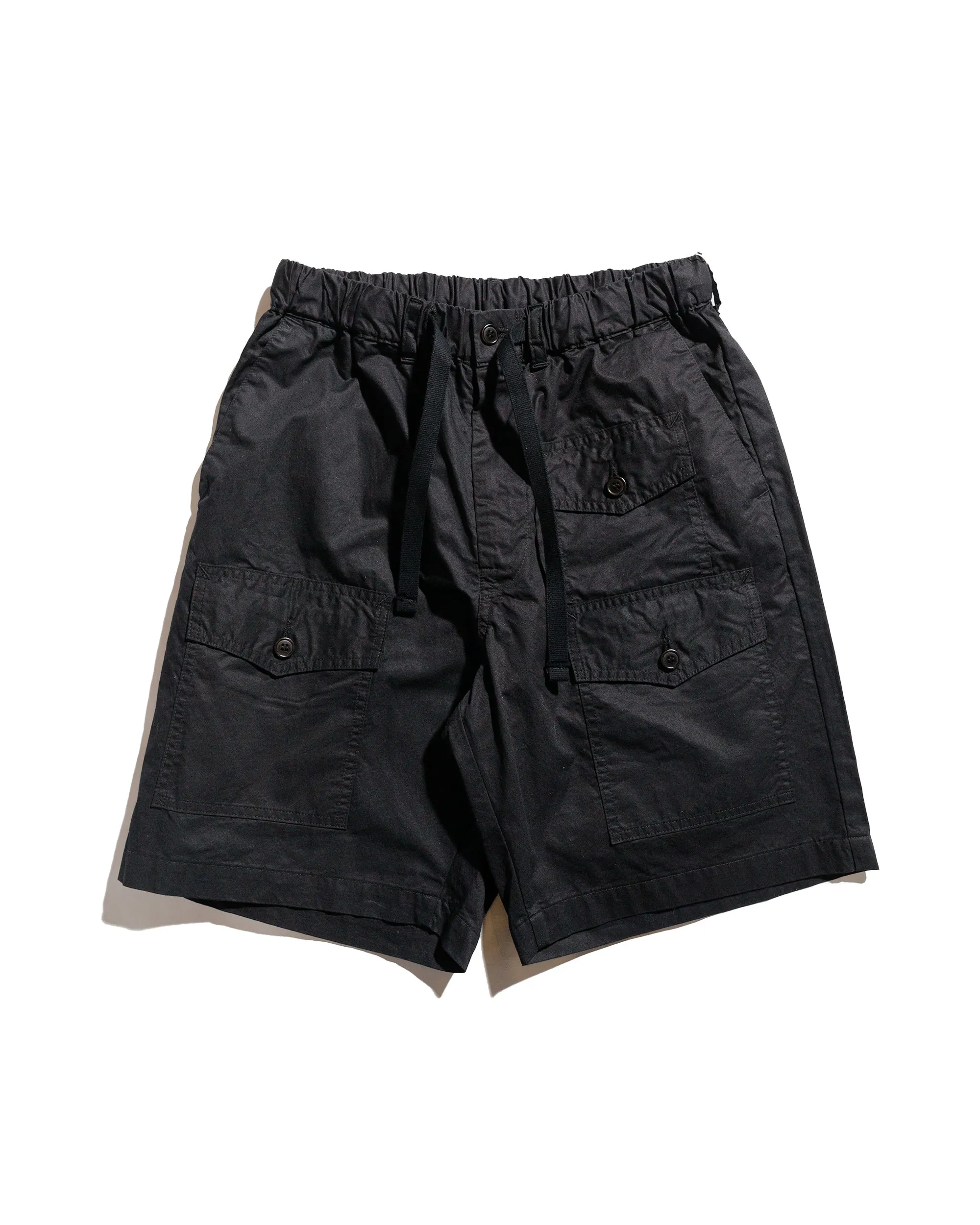 Anti Pilling Property Anti-Fake Regulations Post O'Alls Town & Country Shorts Medium Weight Poplin Black