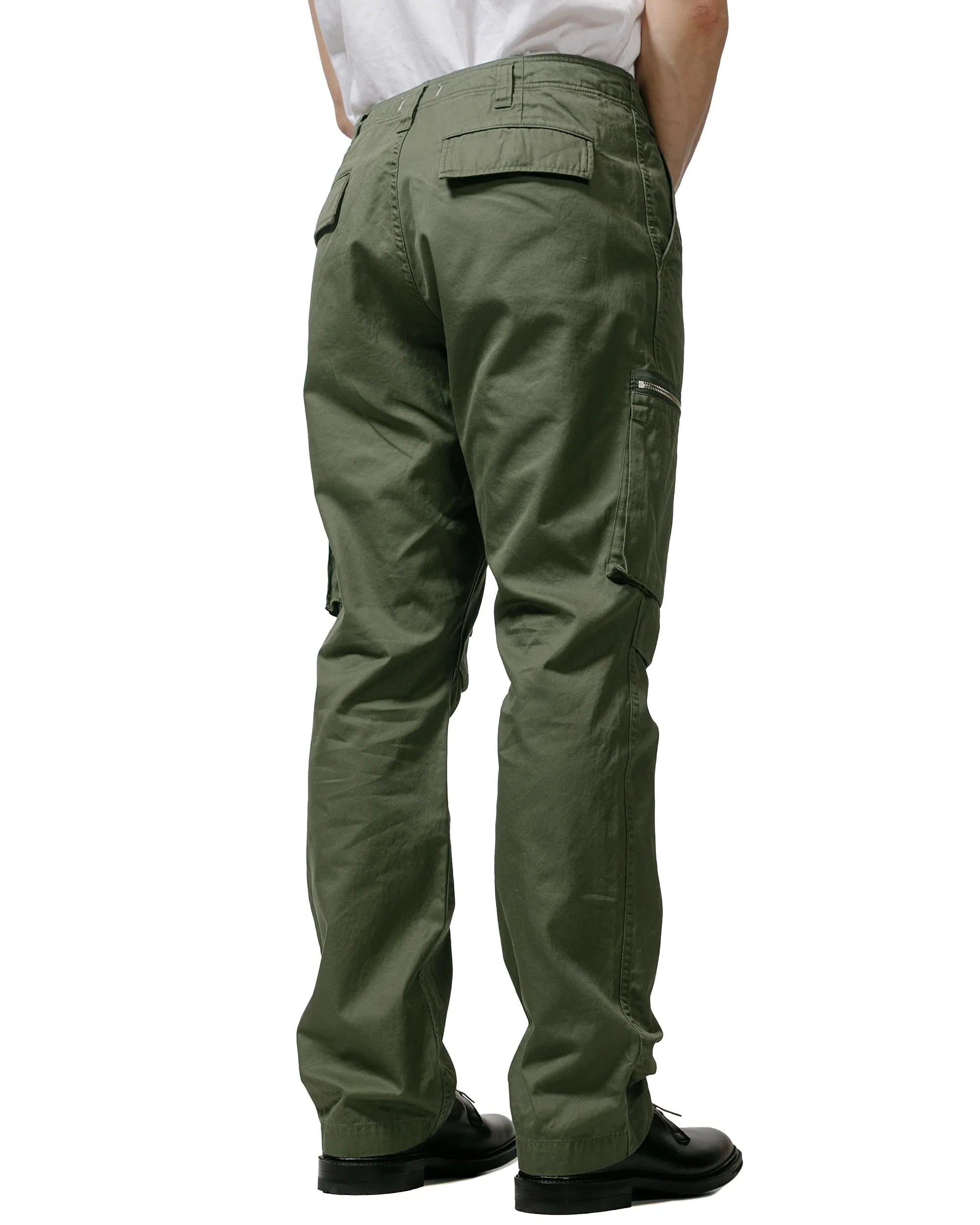 Lifting Anti - Decline Nonnative Trooper 6P Trousers Cotton Gabardine Olive