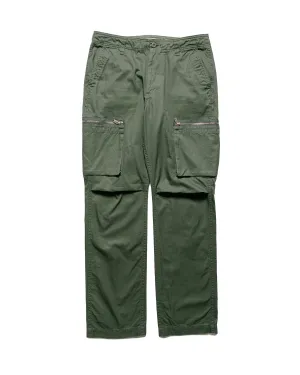 Nonnative Trooper 6P Trousers Cotton Gabardine Olive Streamlined Design Heavyweight Design