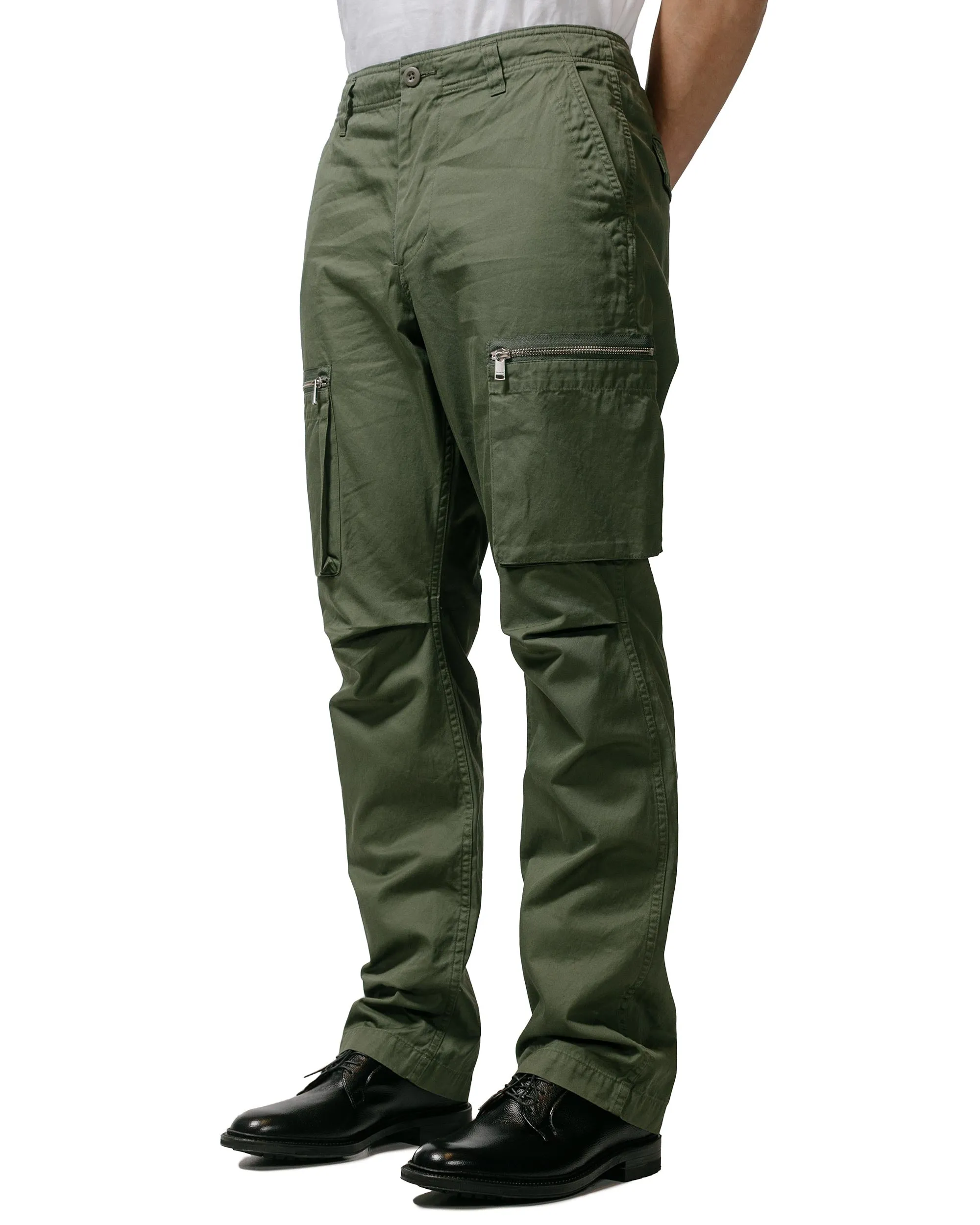 Garnet Lion Nonnative Trooper 6P Trousers Cotton Gabardine Olive