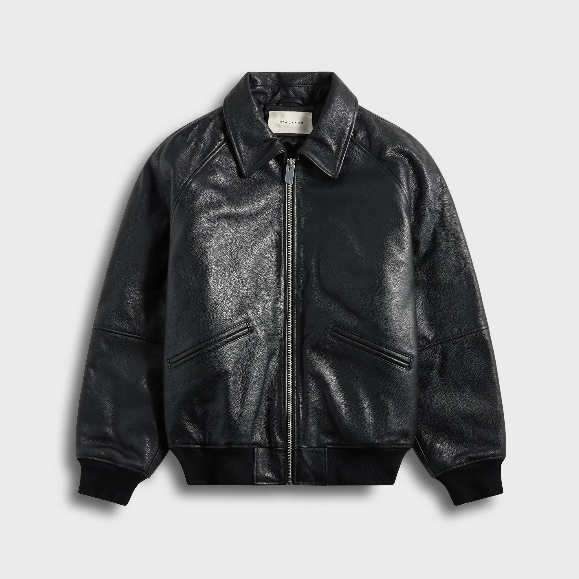 Comfort Compression Value For Money Feature Alyx 9Sm Leather Varsity Jacket - Black