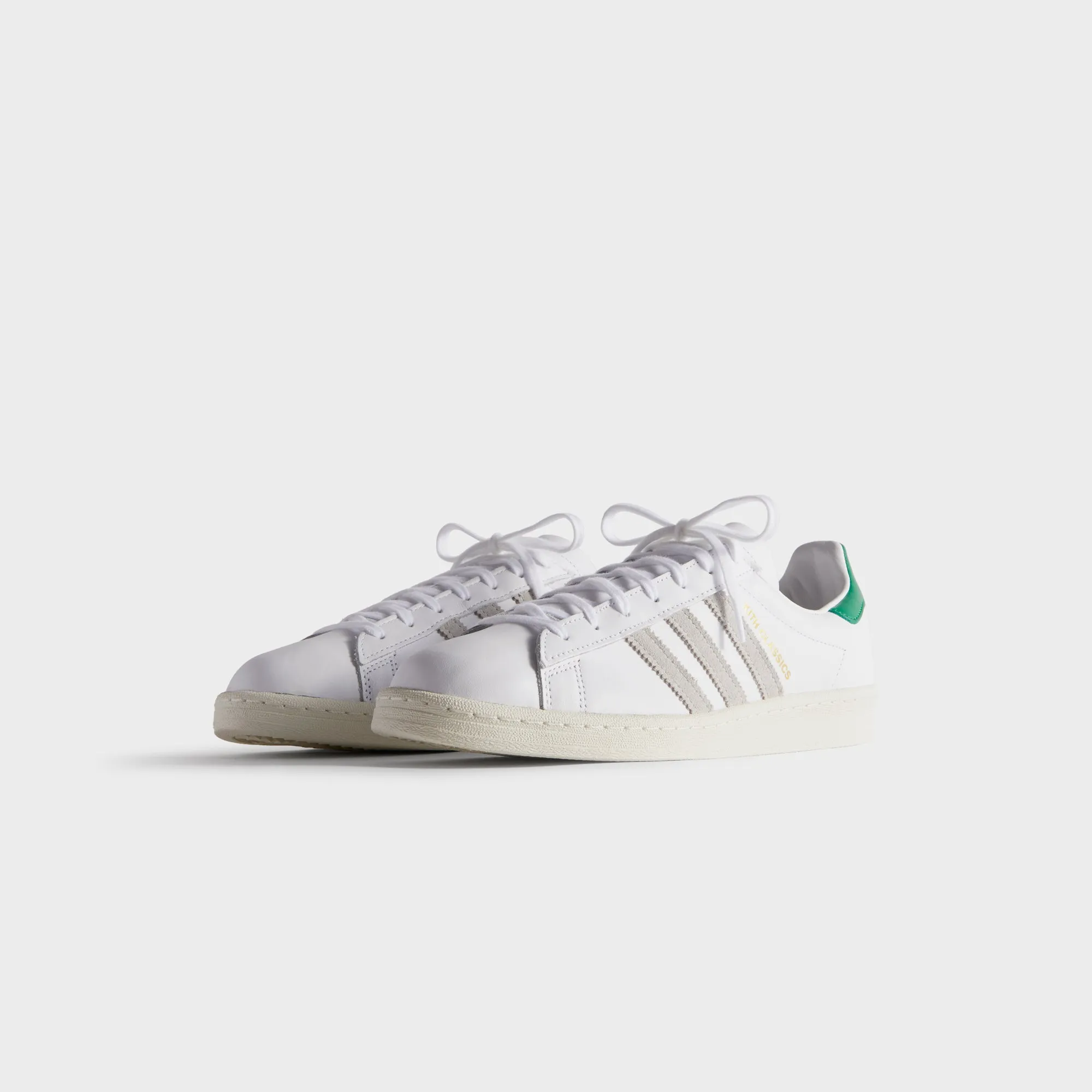 Kith Classics For Adidas Originals Campus 80S - White / Green Chase What Moves You