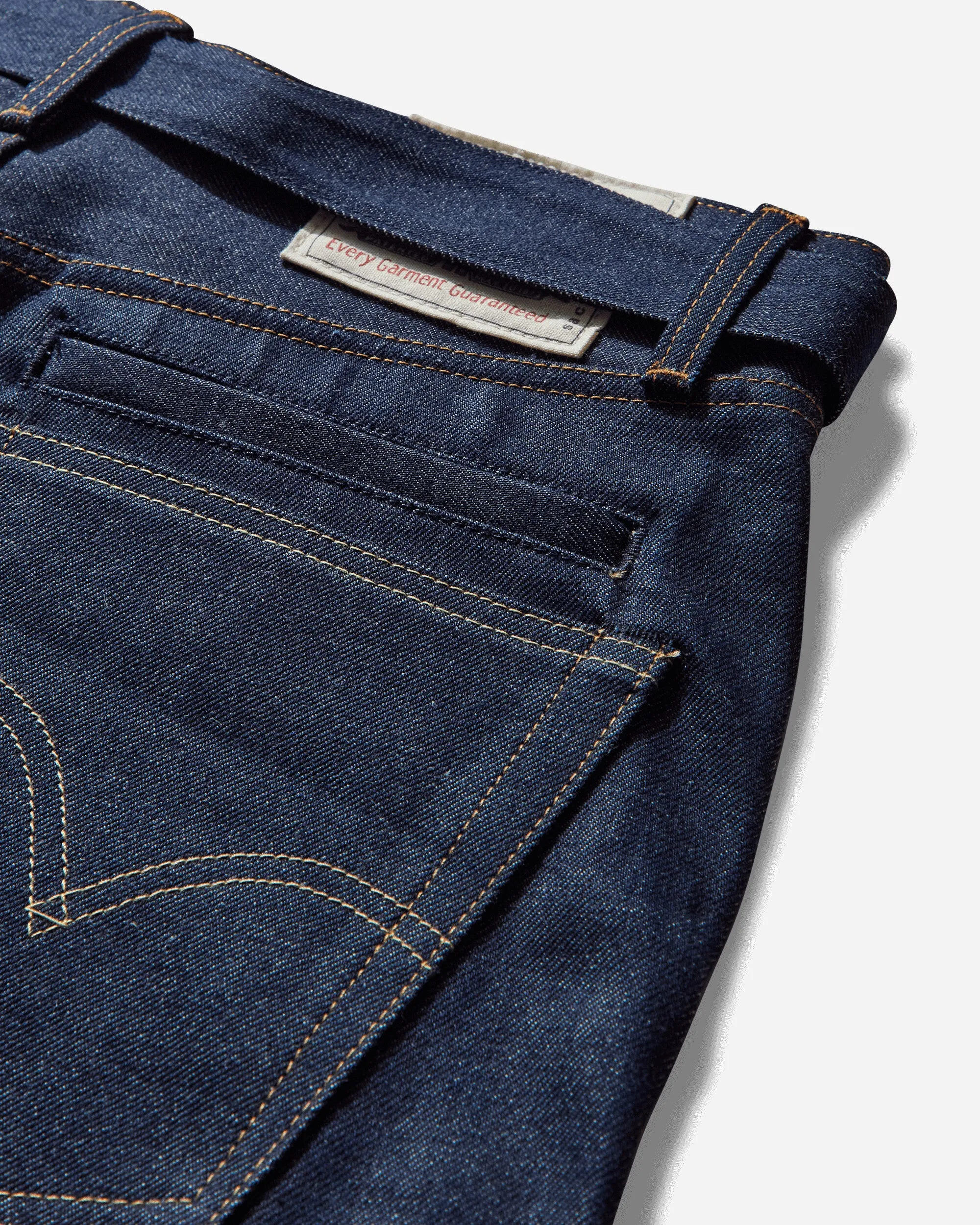 Comfortable Elastic Rib Cord Unlined-Design Men'S Sacai Denim Pants Rinsed Indigo