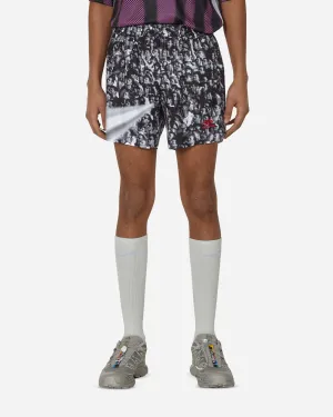 Breathable Mesh Index Printed Shorts White / Black