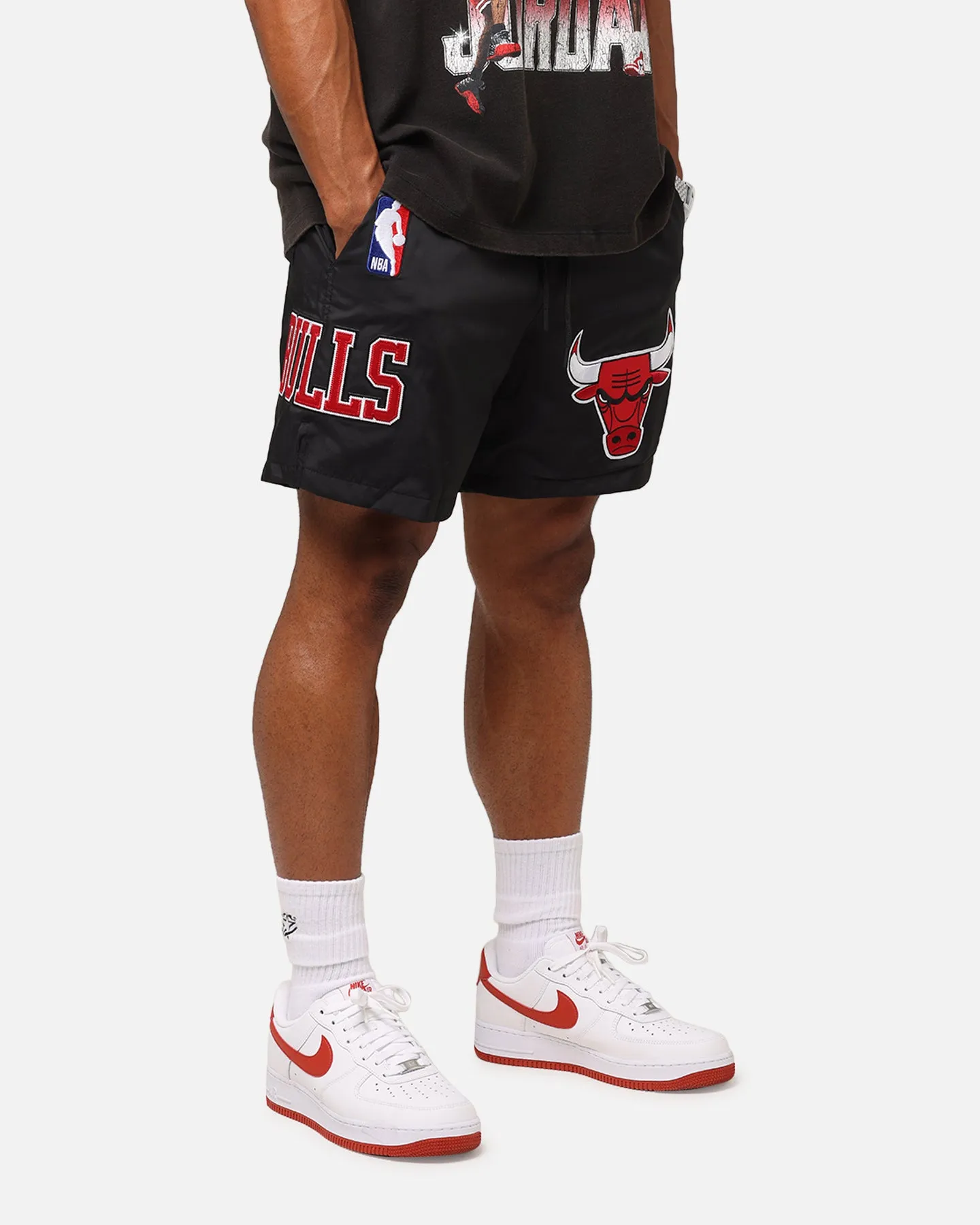 Short Classique Tissé Pro Standard des Chicago Bulls Noir