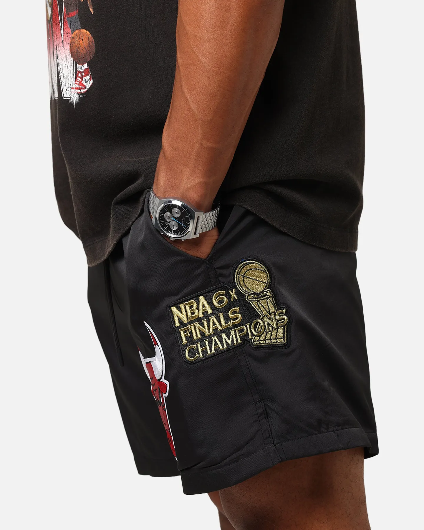 Short Classique Tissé Pro Standard des Chicago Bulls Noir