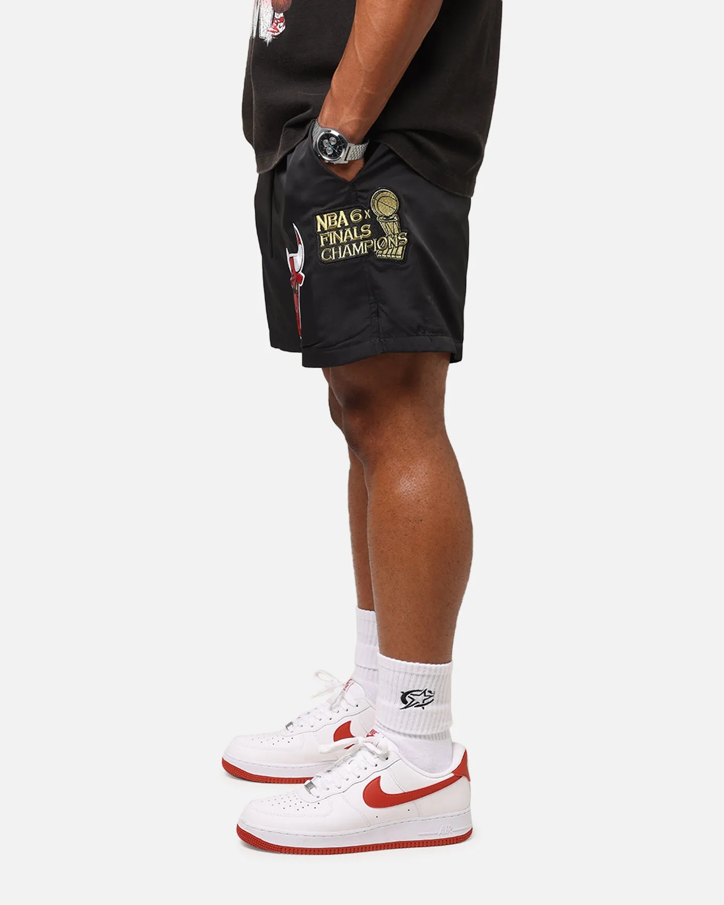 Short Classique Tissé Pro Standard des Chicago Bulls Noir