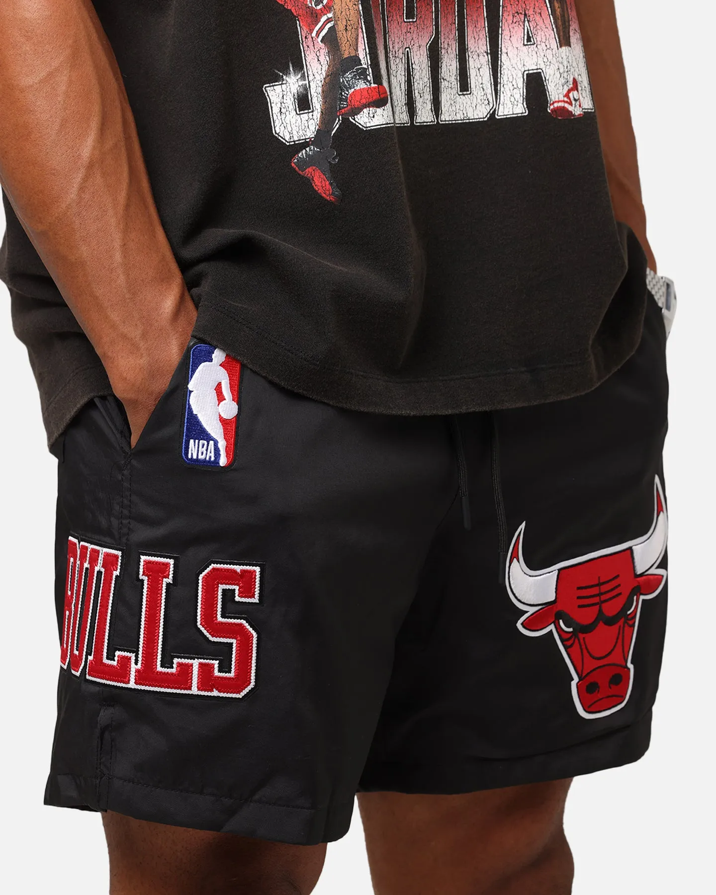 Short Classique Tissé Pro Standard des Chicago Bulls Noir