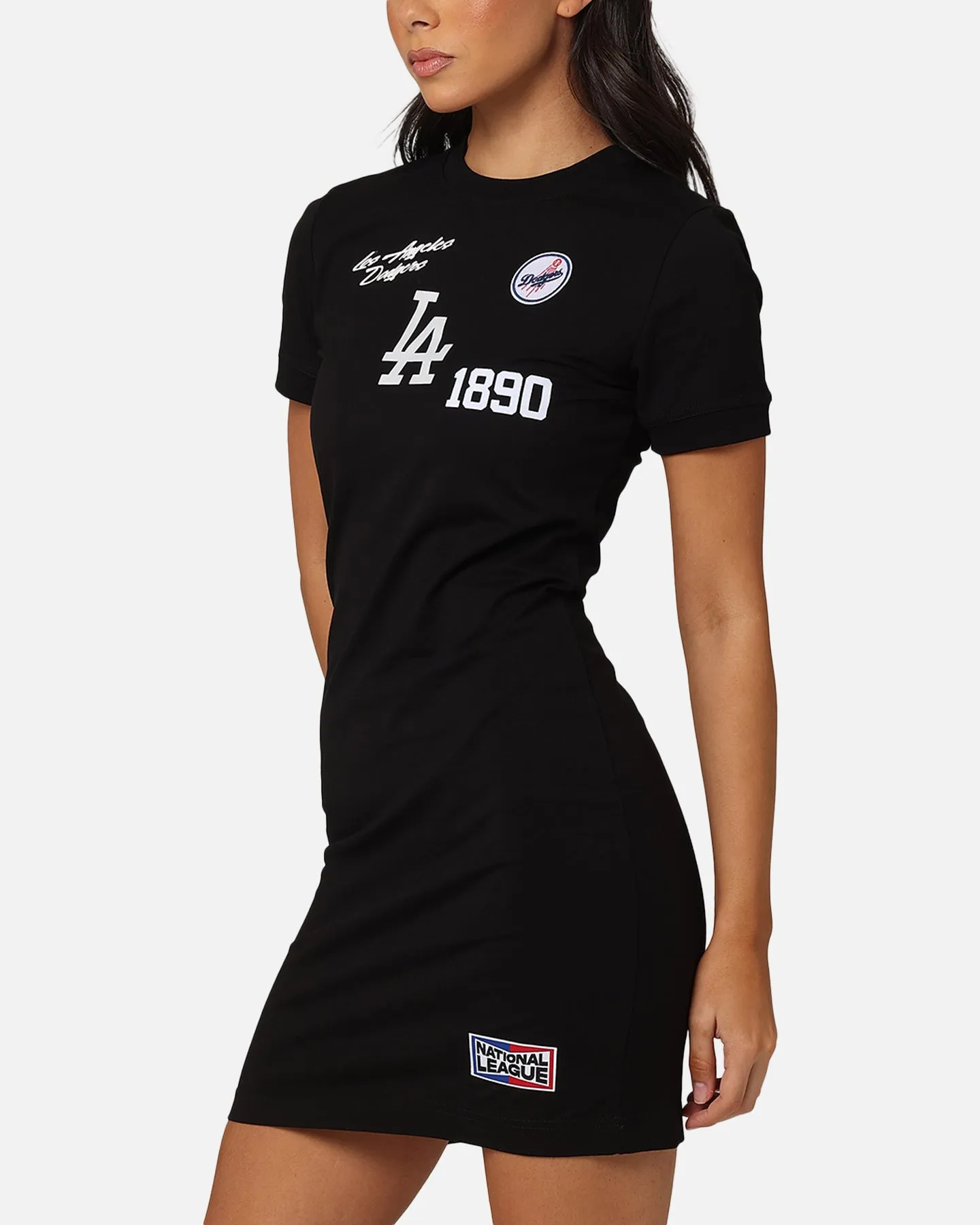 Eco-Friendly Waist Pro Standard Women'S Los Angeles Dodgers Bodycon Mini Dress Black
