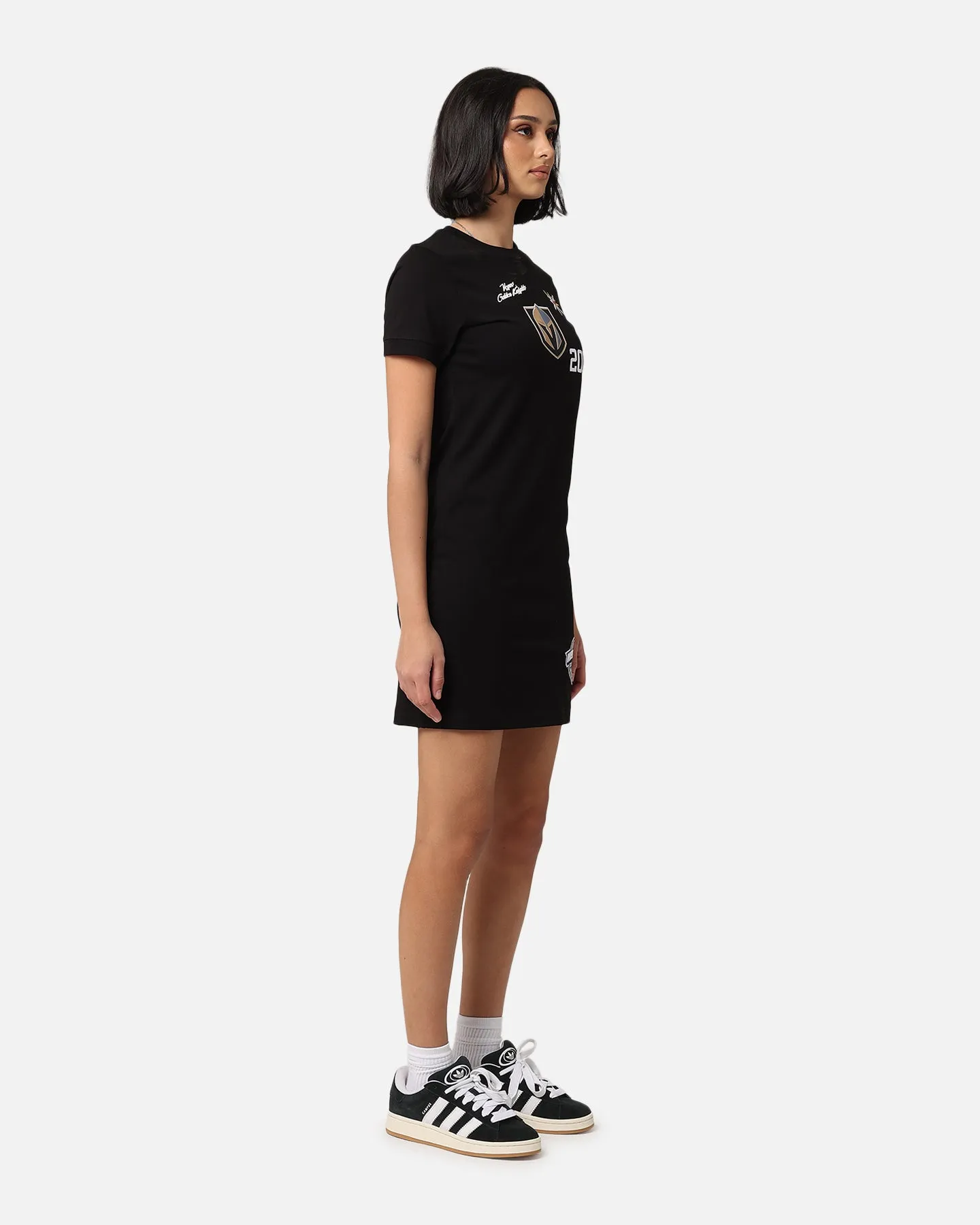 Comfortable Latin Dance Shoes Comfortable Steady Pro Standard Women'S Vegas Golden Knights Bodycon Mini Dress Black