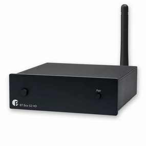 Pro-Ject: Bluetooth Box S2 HD Receiver - Black hi-fi DAC amp combo,hi-fi speaker impedance matcher,hi-fi RCA switch