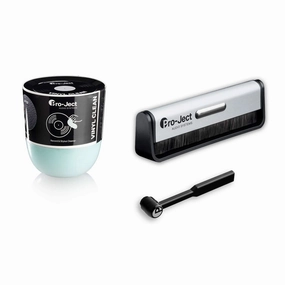 Pro-Ject: Cleaning Set Advanced (Brush It Record Brush / Clean It Stylus Brush / Vinyl Clean Compound) hi-fi DAC amp combo,hi-fi speaker impedance matcher,hi-fi RCA switch