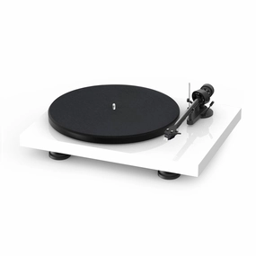 Pro-Ject: Debut Carbon EVO Turntable - High Gloss White (Open Box Special) hi-fi DAC amp combo,hi-fi speaker impedance matcher,hi-fi RCA switch