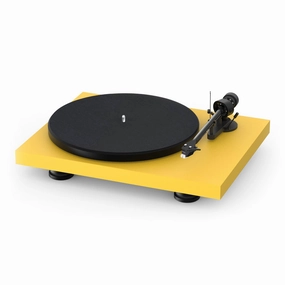 Pro-Ject: Debut Carbon EVO Turntable - Satin Golden Yellow hi-fi digital music server,hi-fi speaker wall mount,hi-fi amp upgrade