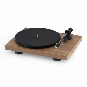 Pro-Ject: Debut Carbon EVO Turntable - Satin Walnut (Open Box Special) hi-fi DAC amp combo,hi-fi speaker impedance matcher,hi-fi RCA switch