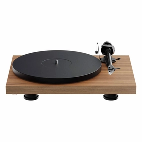 Pro-Ject: Debut EVO 2 Turntable - Walnut (Open Box Special) hi-fi DAC amp combo,hi-fi speaker impedance matcher,hi-fi RCA switch