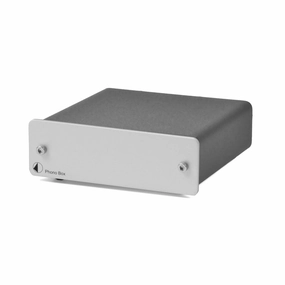 Pro-Ject: Phono Box DC Phono Pre-Amp - Silver (Open Box Special) hi-fi DAC amp combo,hi-fi speaker impedance matcher,hi-fi RCA switch