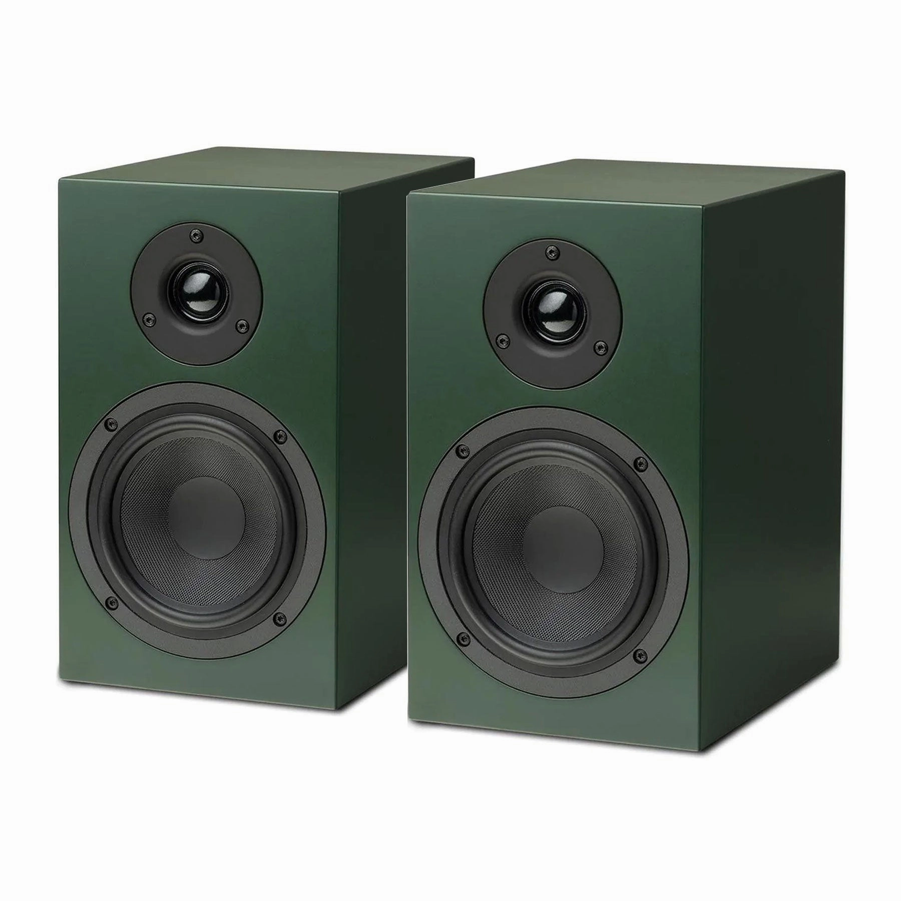 Pro-Ject: Speaker Box 5 S2 Passive Speakers - Satin Green hi-fi DAC amp combo,hi-fi speaker impedance matcher,hi-fi RCA switch