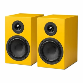 Pro-Ject: Speaker Box 5 S2 Passive Speakers - Satin Yellow hi-fi DAC amp combo,hi-fi speaker impedance matcher,hi-fi RCA switch