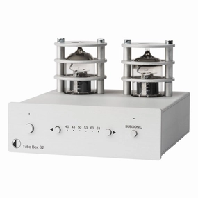 Pro-Ject: Tube Box S2 Phono Pre-Amp - Silver hi-fi digital music server,hi-fi speaker wall mount,hi-fi amp upgrade