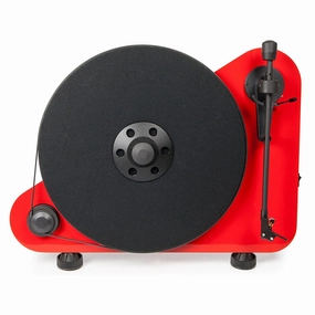 Pro-Ject: Vertical Turntable Right w/ Bluetooth - Red (VT-E BT R) hi-fi DAC amp combo,hi-fi speaker impedance matcher,hi-fi RCA switch