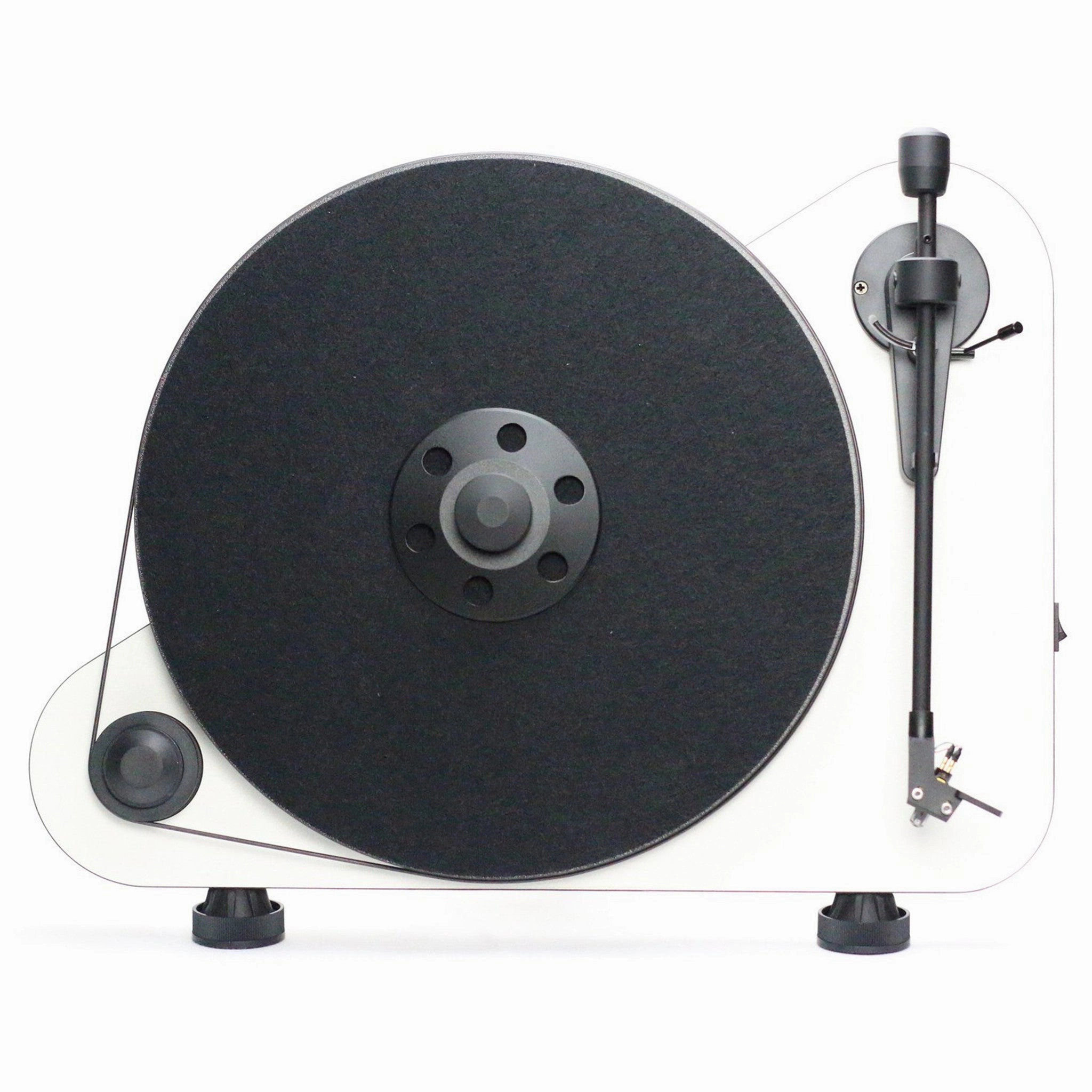 Pro-Ject: Vertical Turntable Right w/ Bluetooth - White (VT-E BT R) hi-fi DAC amp combo,hi-fi speaker impedance matcher,hi-fi RCA switch
