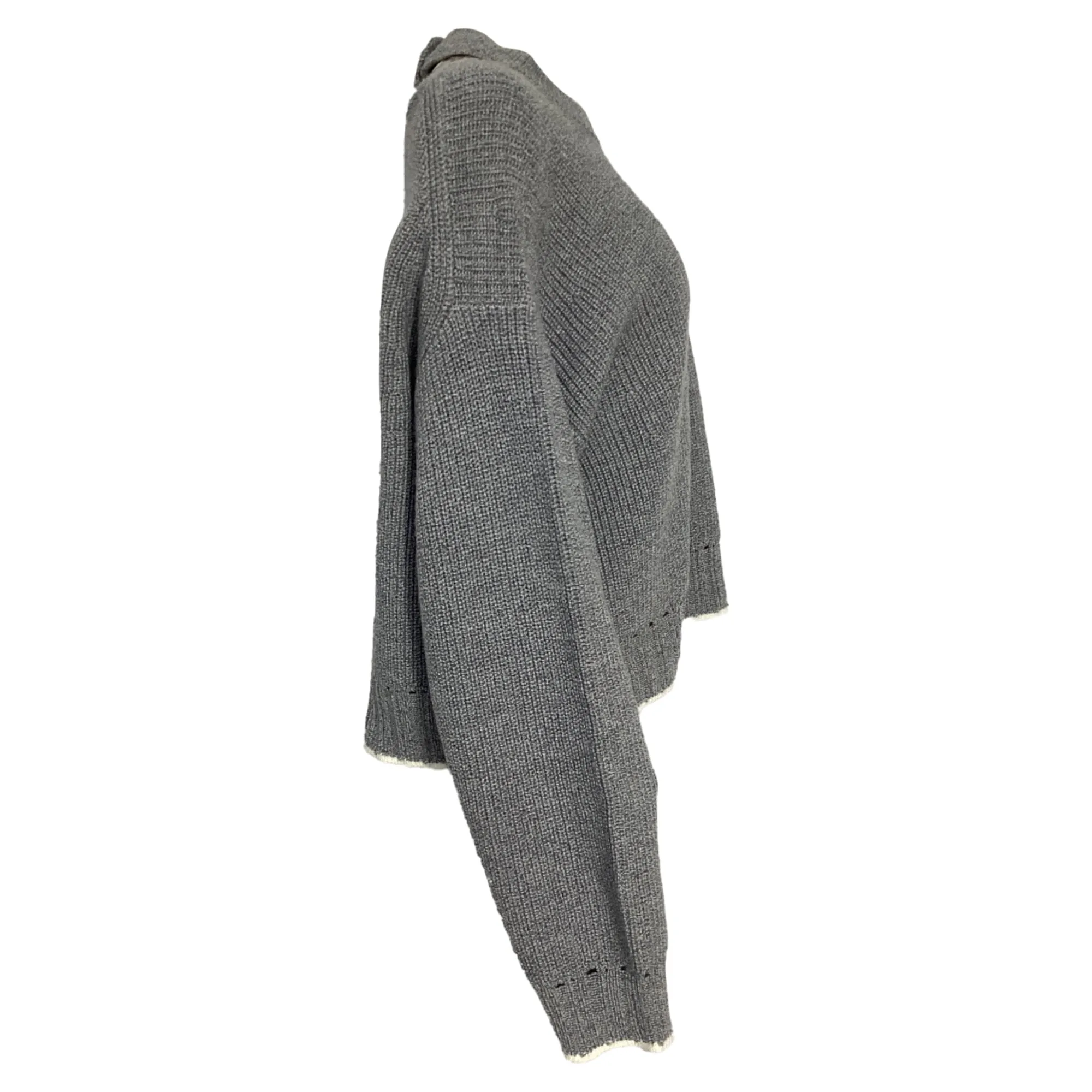 Pull Proenza Schouler White Label à motifs découpés en laine grise