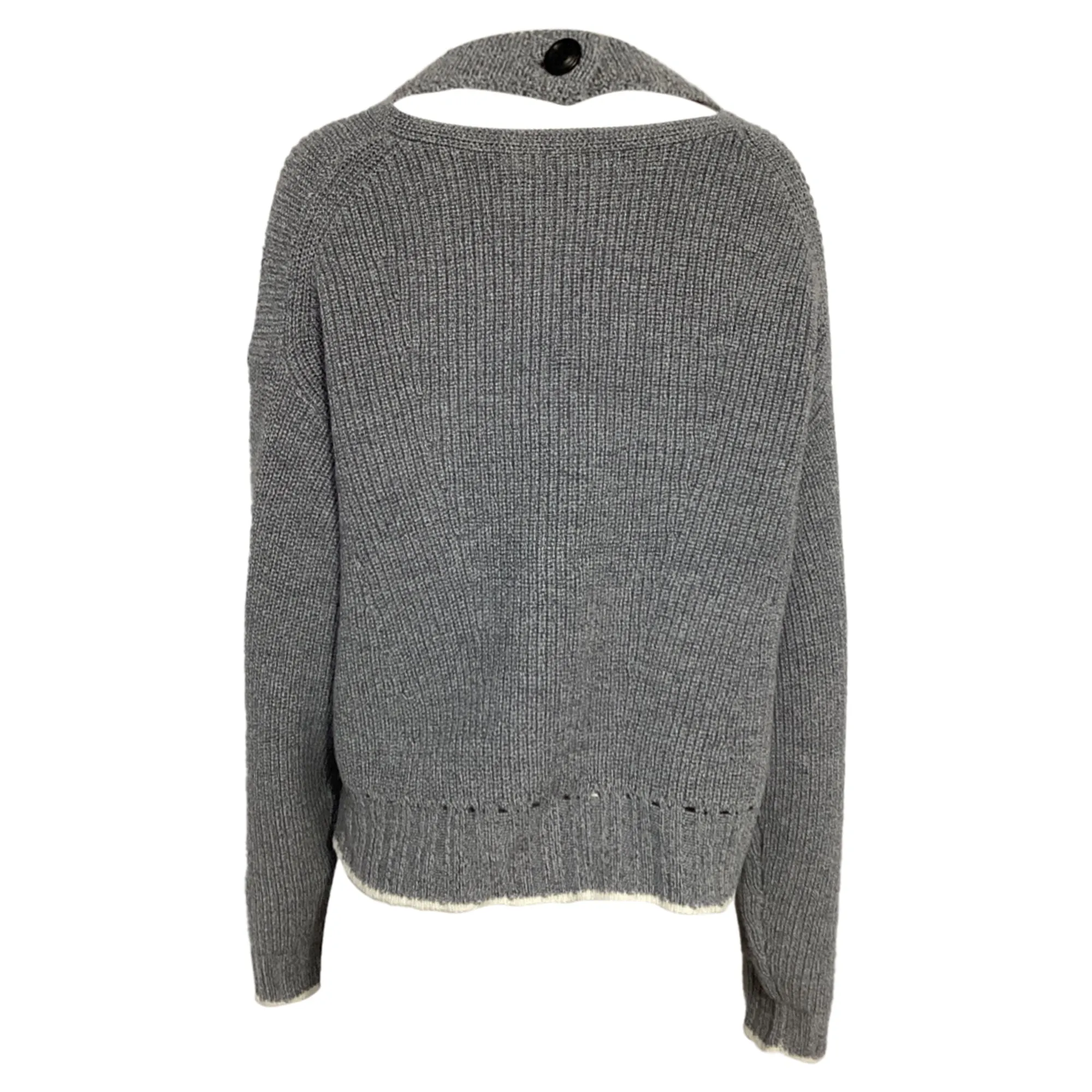 Pull Proenza Schouler White Label à motifs découpés en laine grise