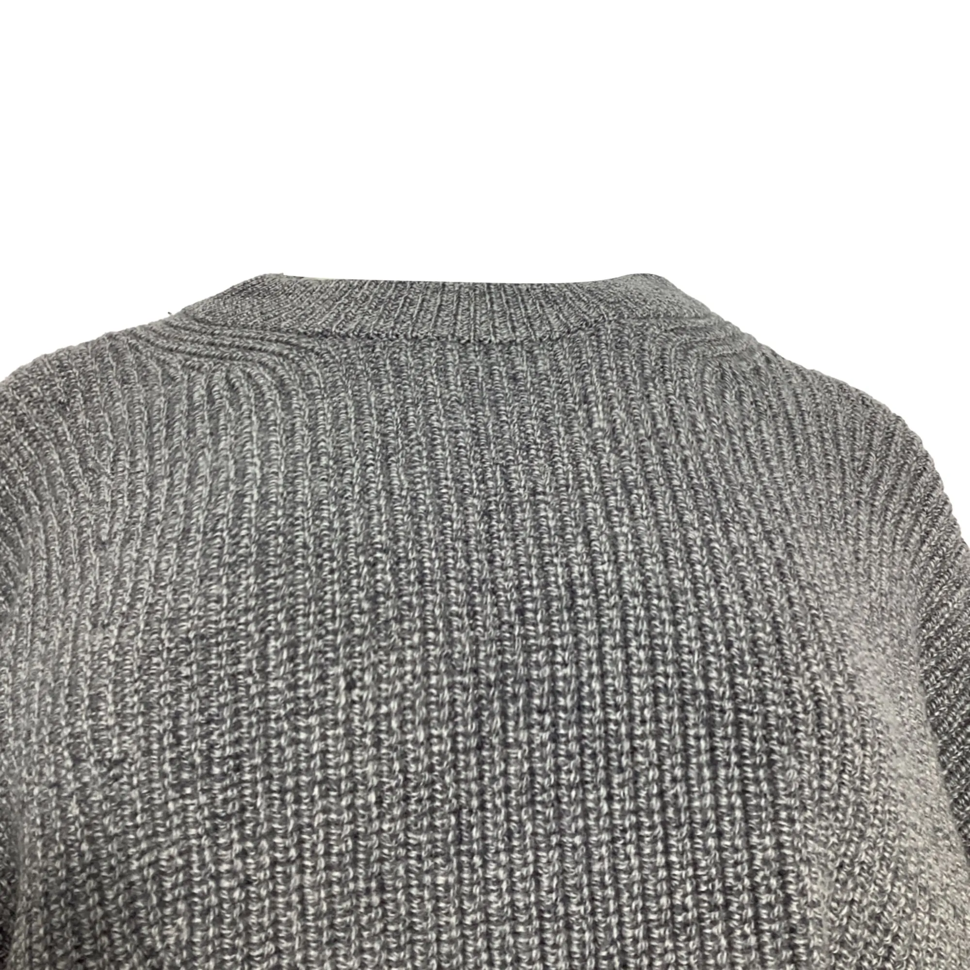 Pull Proenza Schouler White Label à motifs découpés en laine grise