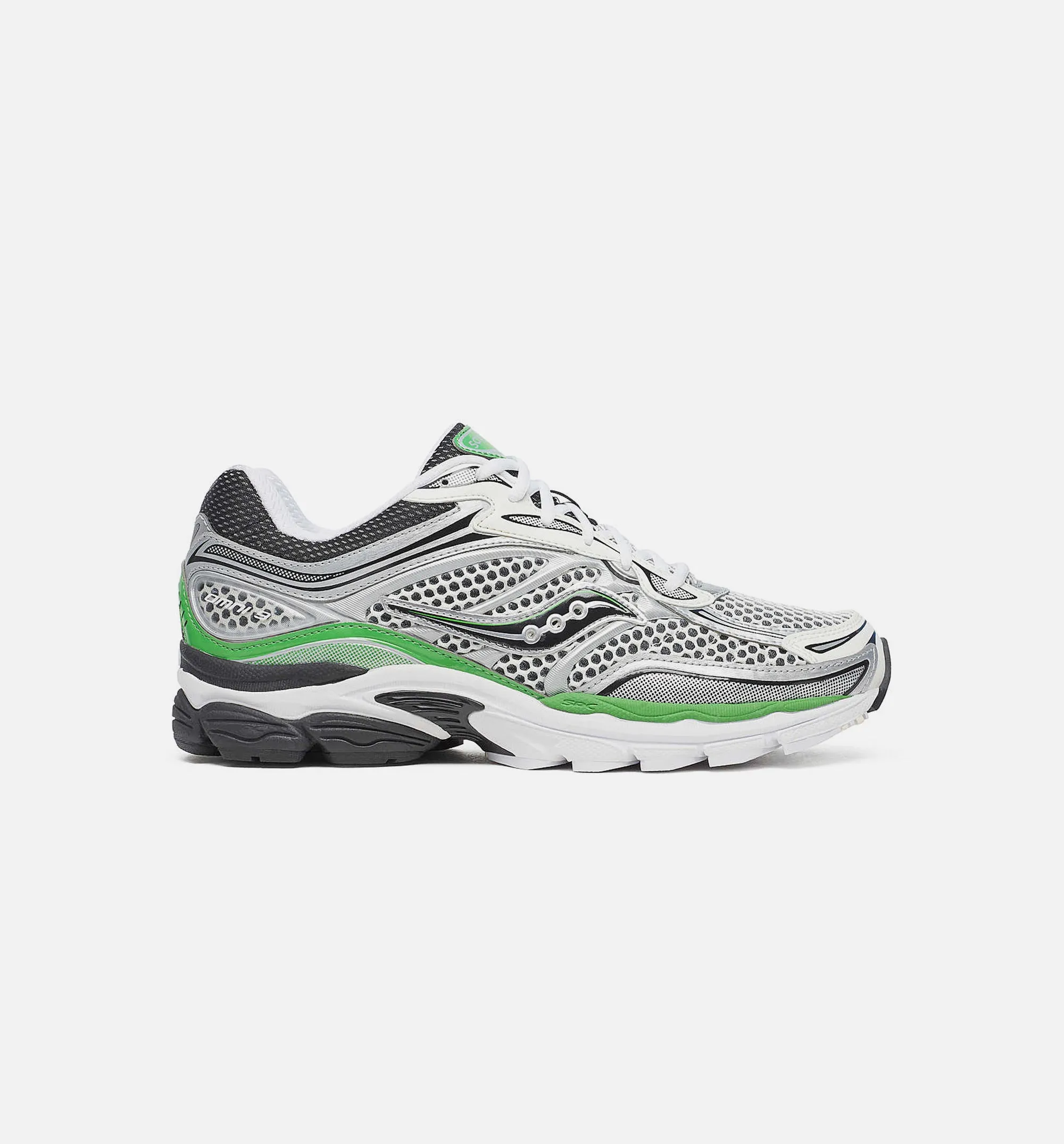 Comfortable And Anti Fatigue And Foot Support Progrid Omni 9 Mens Lifestyle Shoe - Silver/Green