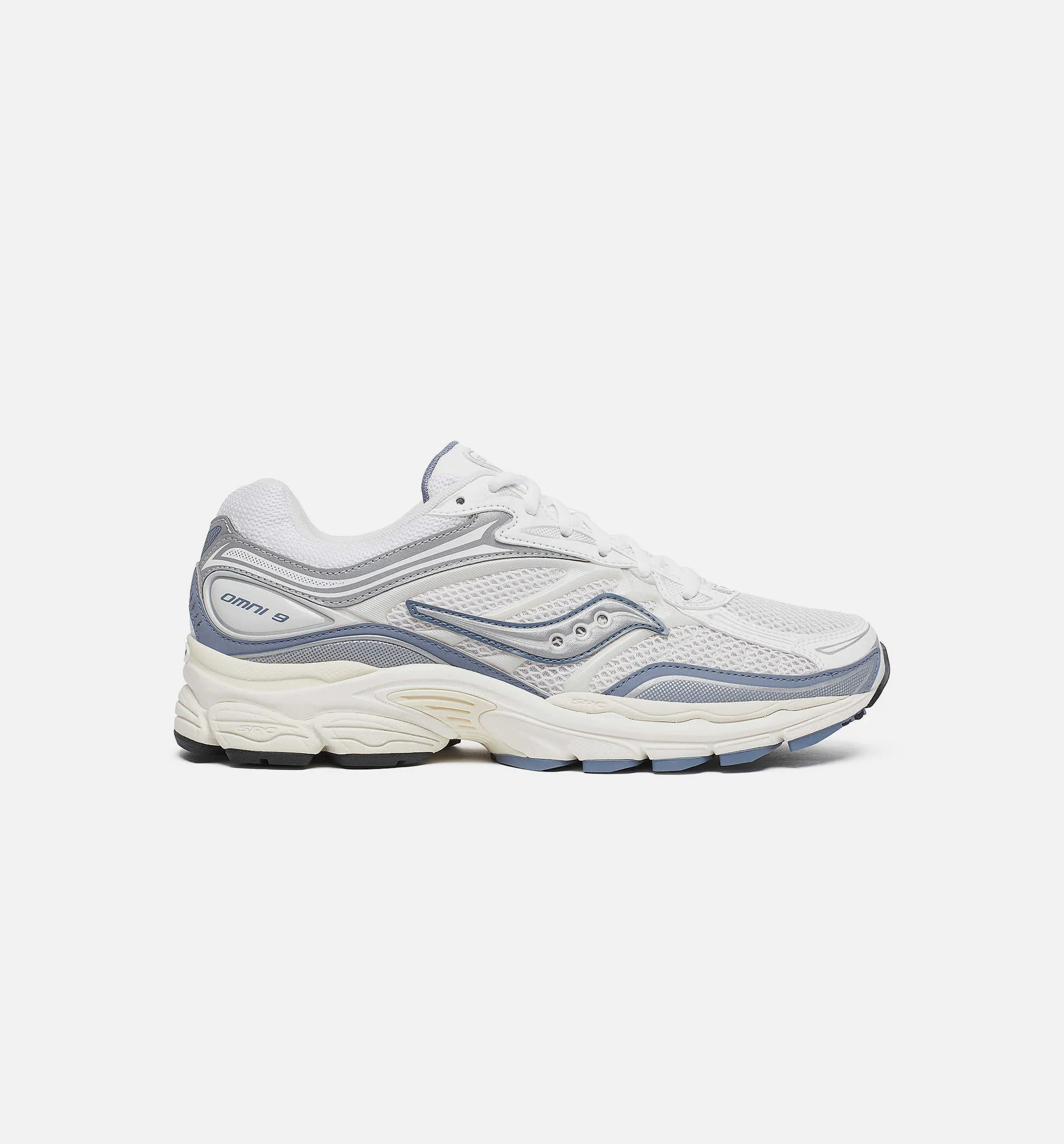 Progrid Omni 9 Tmy Mens Lifestyle Shoe - Ivory/Blue Colorfast Heels Reinforced Body