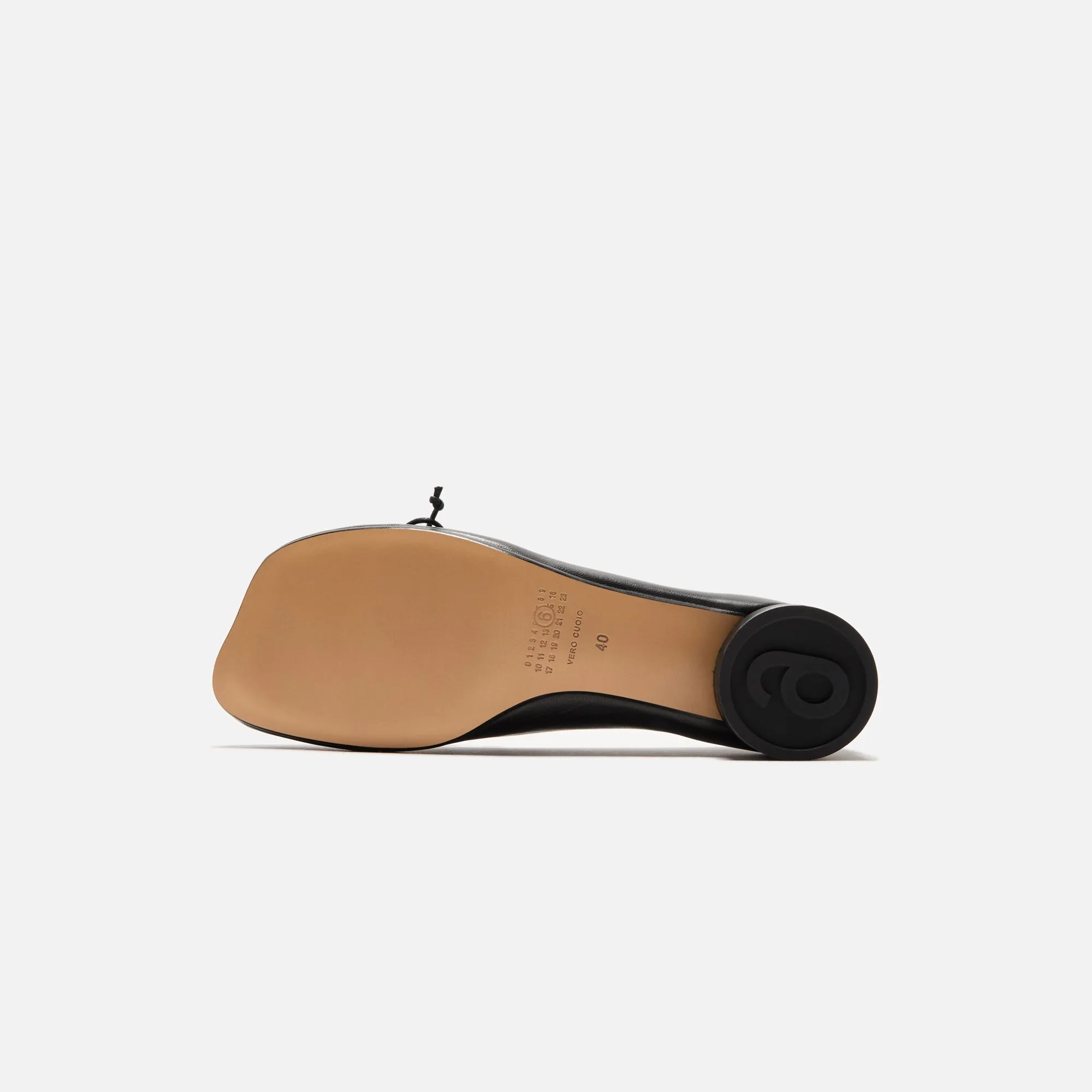Comfort Padding Effectiveness Tapered Sandal Shape Mm6 Maison Margiela Ballet Shoe - Black