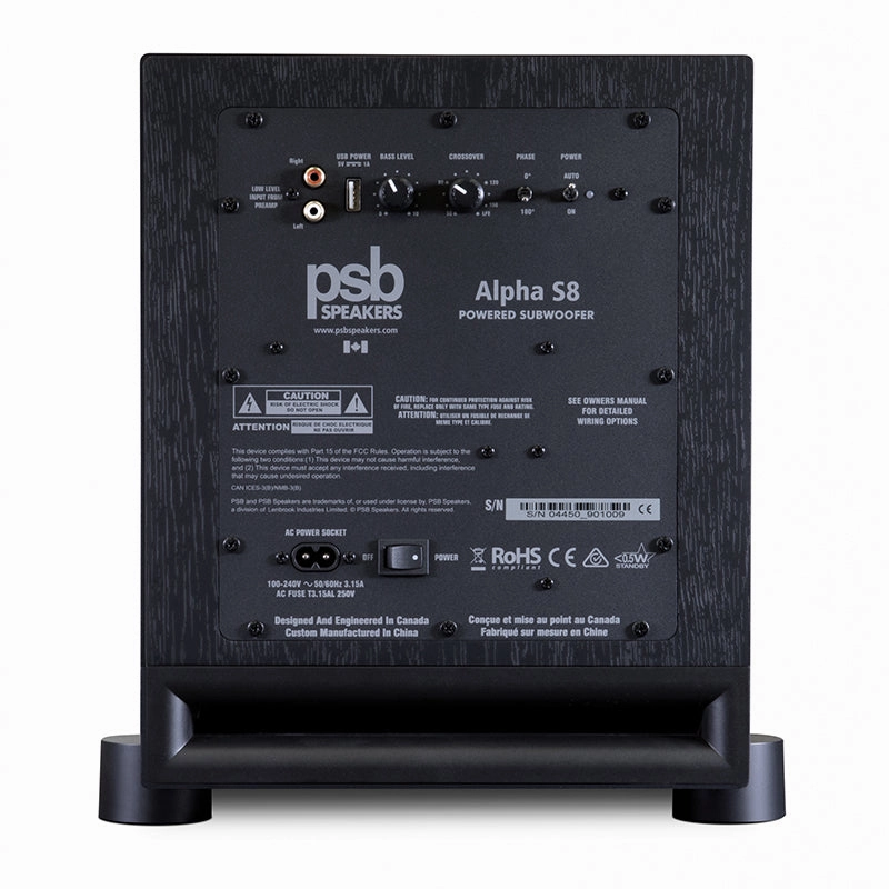 PSB Alpha S8 - 8 Subwoofer