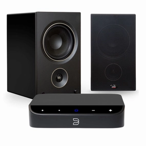 PSB AM 5 Speakers   Bluesound NANO Streamer System hi-fi analog preamp,hi-fi dynamic range audio,hi-fi stereo for TV