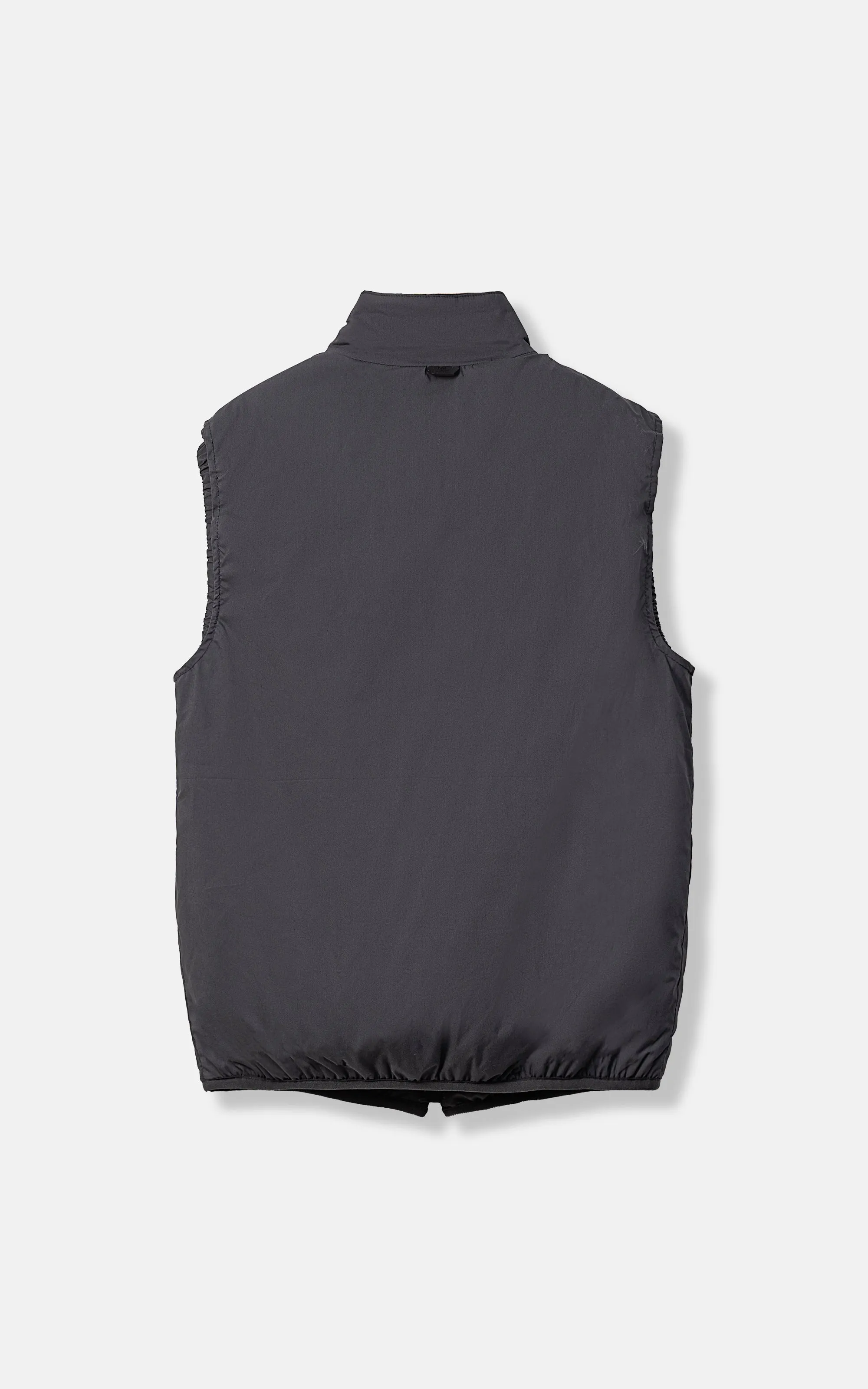 Hydrophobic Material Upper Anti-fatigue Features Puffer  Sleeveless Jacket Grey