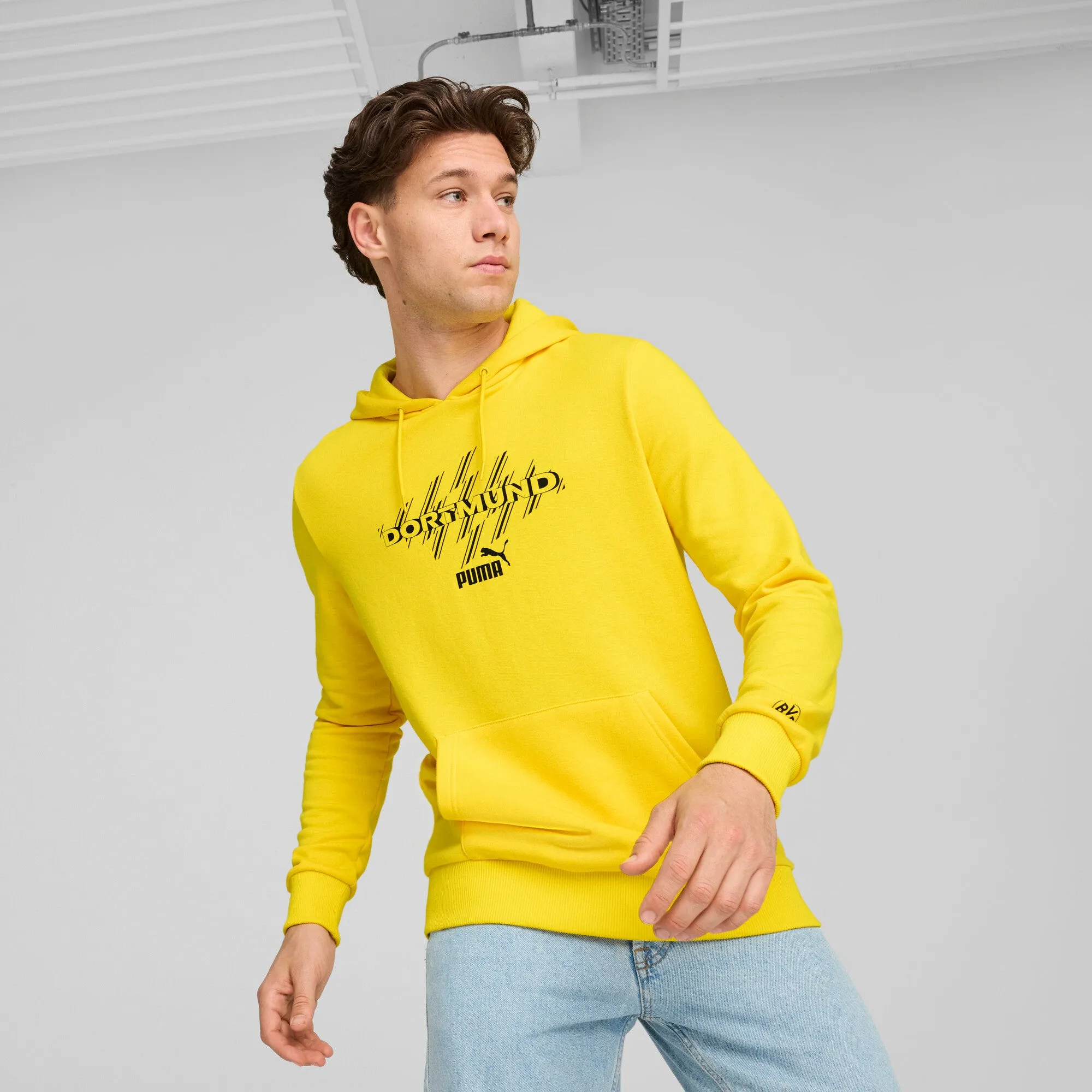 PUMA Sweat à capuche ftblCULTURE pour hommes Borussia Dortmund