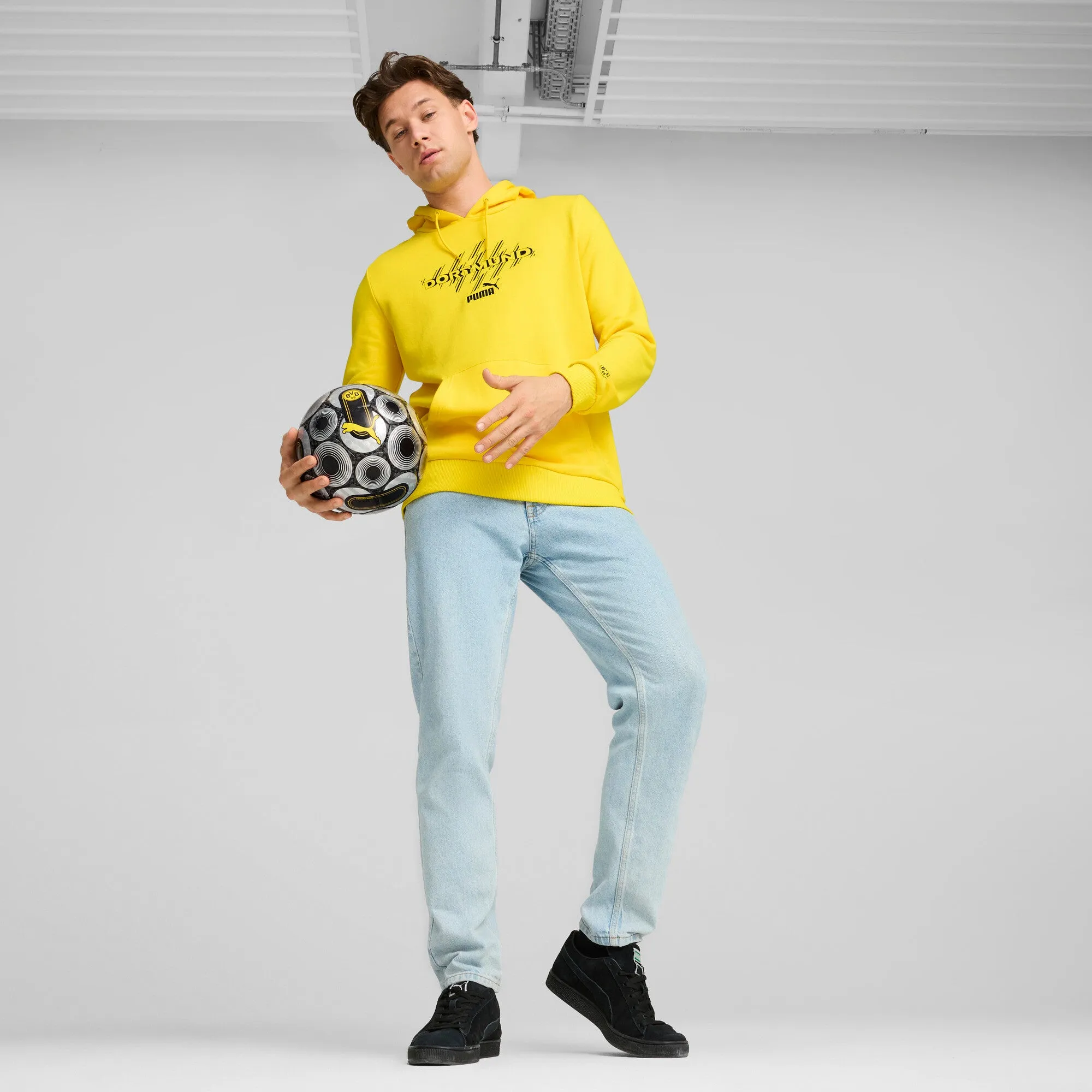 PUMA Sweat à capuche ftblCULTURE pour hommes Borussia Dortmund
