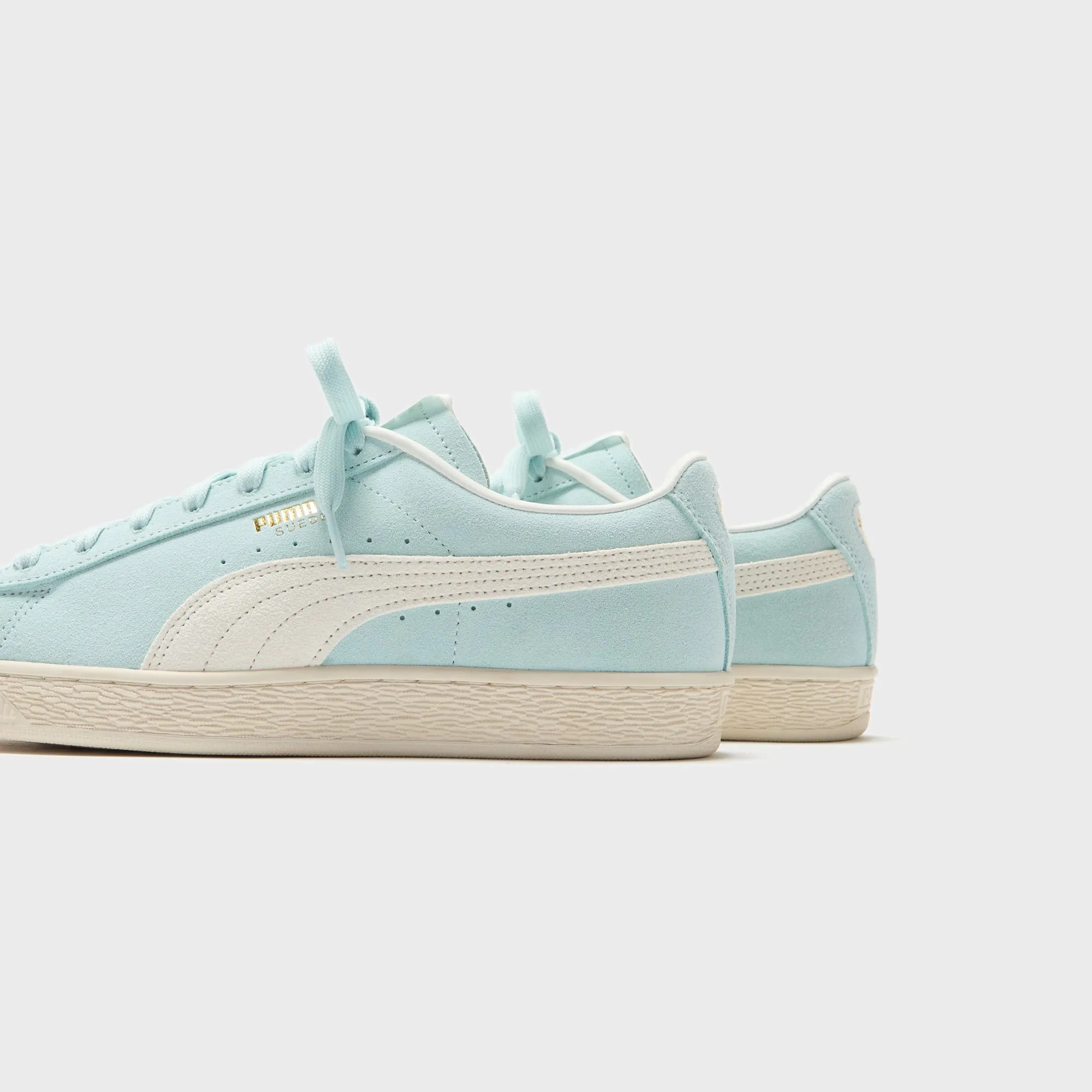 Puma Suede Charles F. Stead Ii - Green Glimmer / White Beaded Trim Shock Resistant Frame