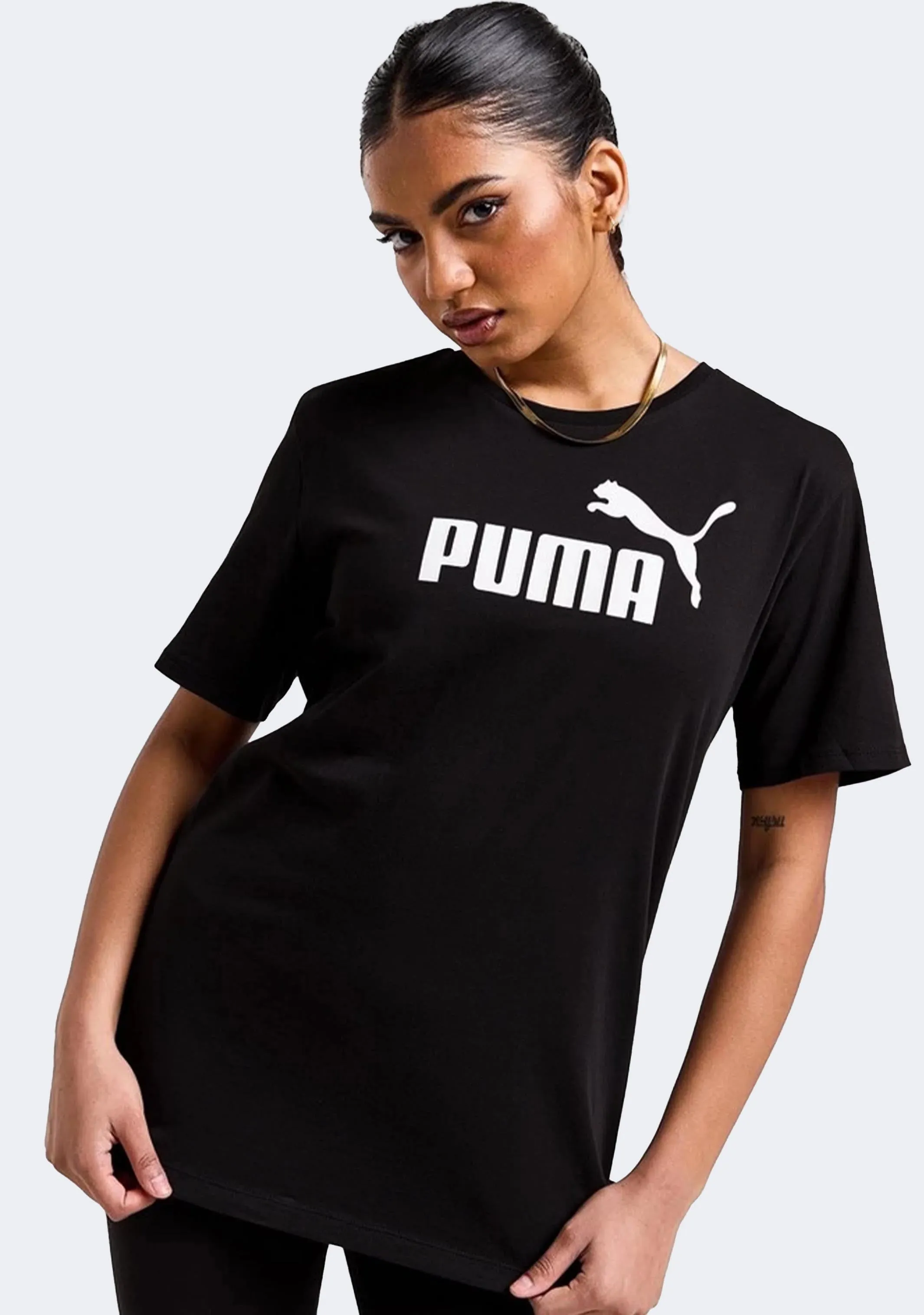 Hierarchy Anti-Terrorism Puma Women'S Essentials Logo Boyfriend Tee