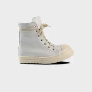 Flash Sale Economical Rick Owens Scarpe In Pelle Sneakers - Chalk / White / Milk